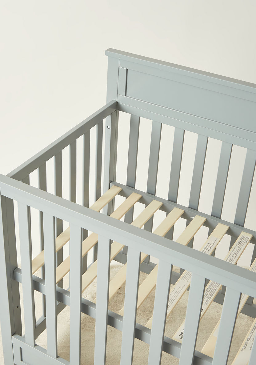 Juniors Fairway Grey 2-in-1 Wooden Crib with Three Adjustable Heights (Up to 3 years)-Baby Cribs-image-7