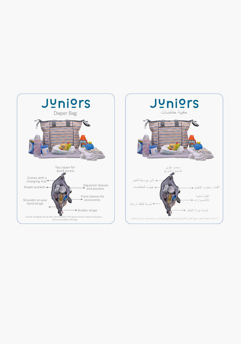 Juniors Wave Print Diaper Bag-Diaper Bags-image-4
