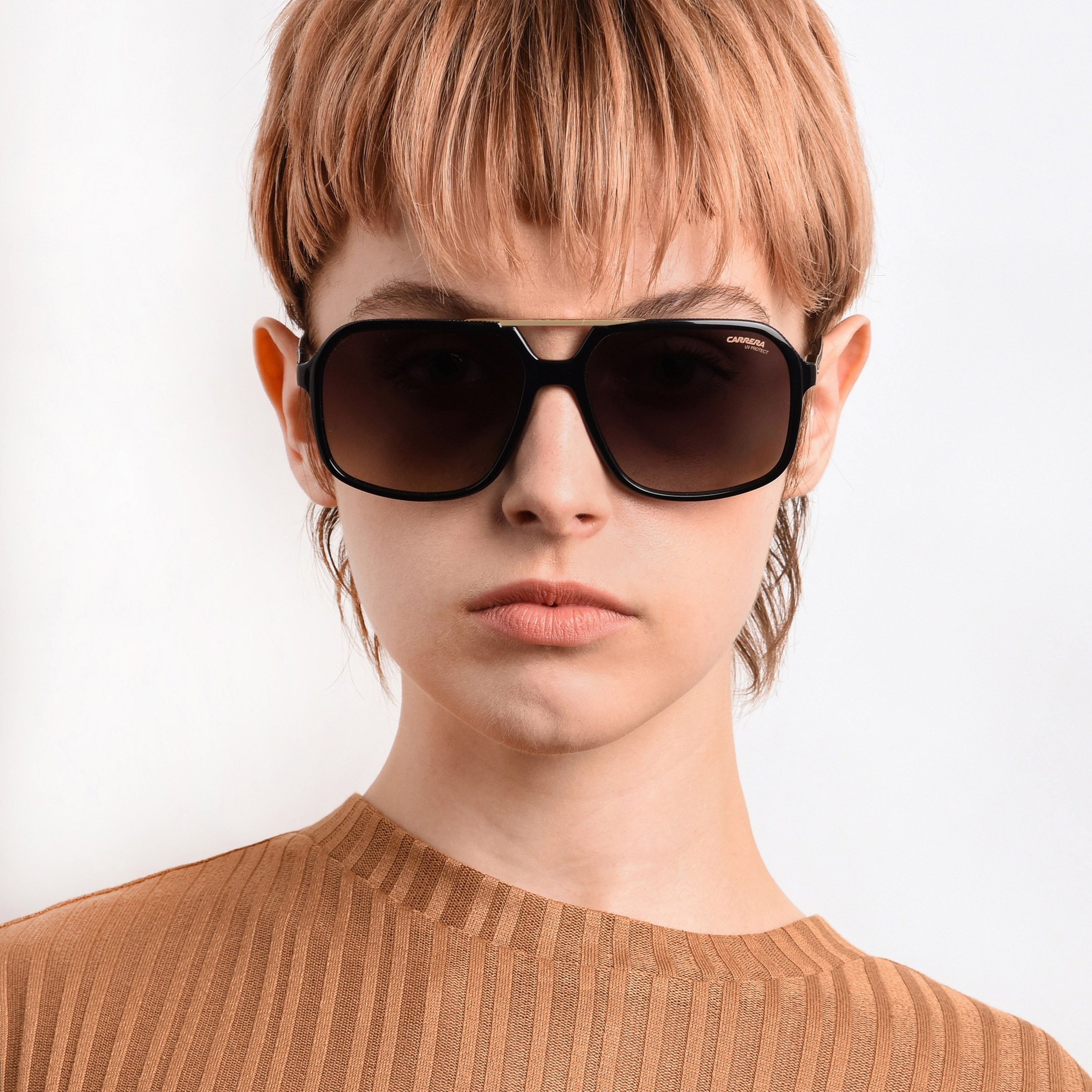 Carrera Unisex UV Protected Brown Lens Square Sunglass-202715R6060HA-men-sunglasses-image-7