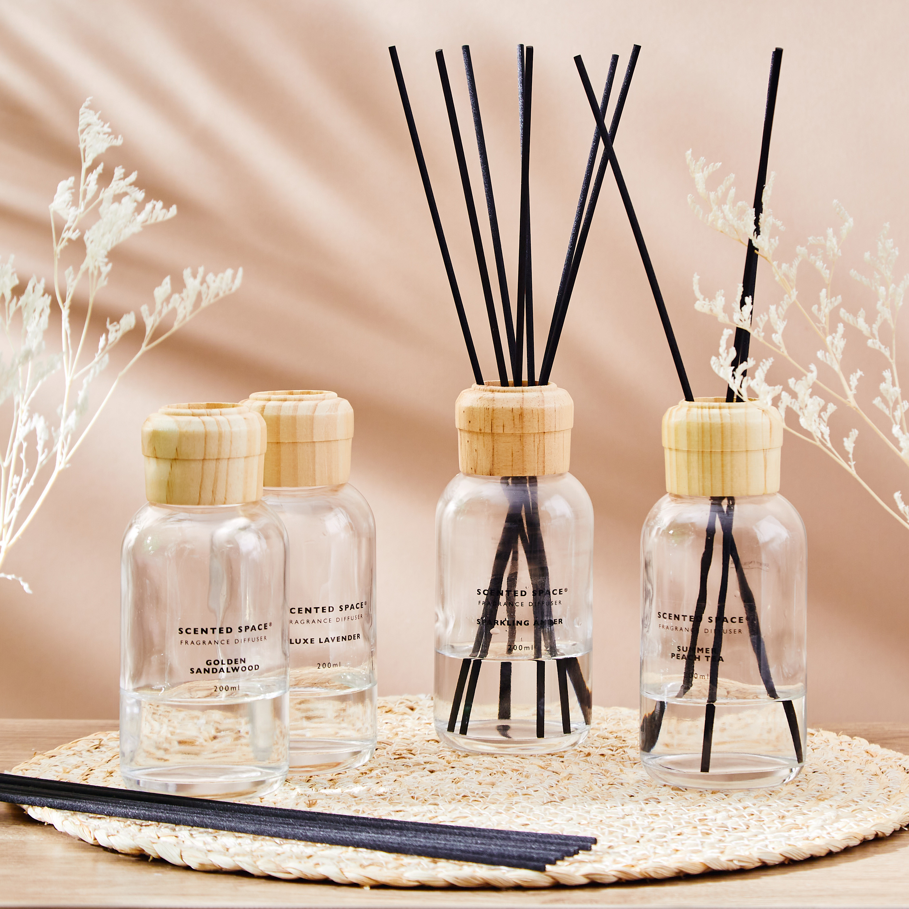 Scented Space Luxe Lavender Reed Diffuser - 200 ml-household-homefragrance-reeddiffusers-image-5