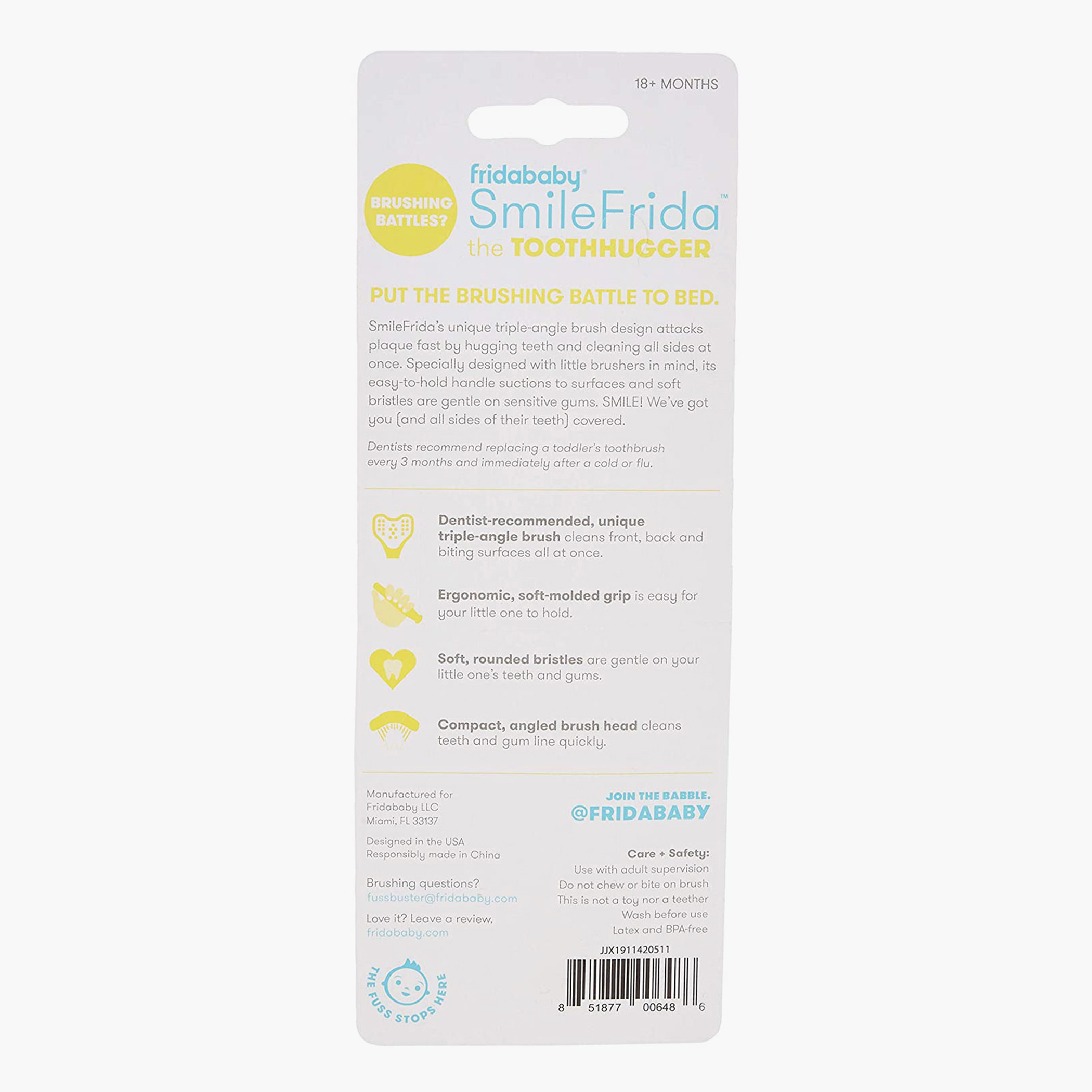 فرشاة أسنان مسننة ثلاثية الزوايا للتدريب من فريدا بيبي-baby-bathandcare-oralcare-image-1