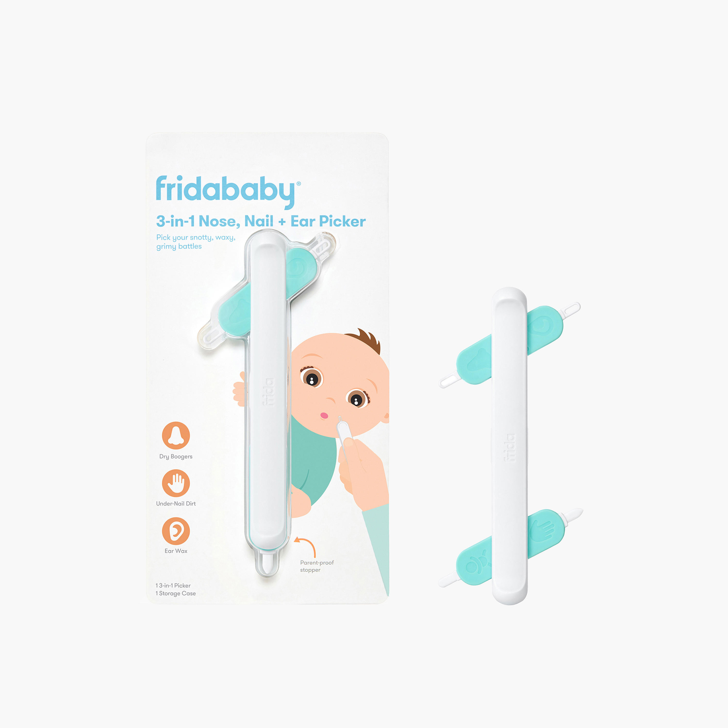 Fridababy 3-in-1 Nose Nail and Ear Picker Essential Booger Picker Tool-baby-healthandsafety-thermometersandaspirators-image-5