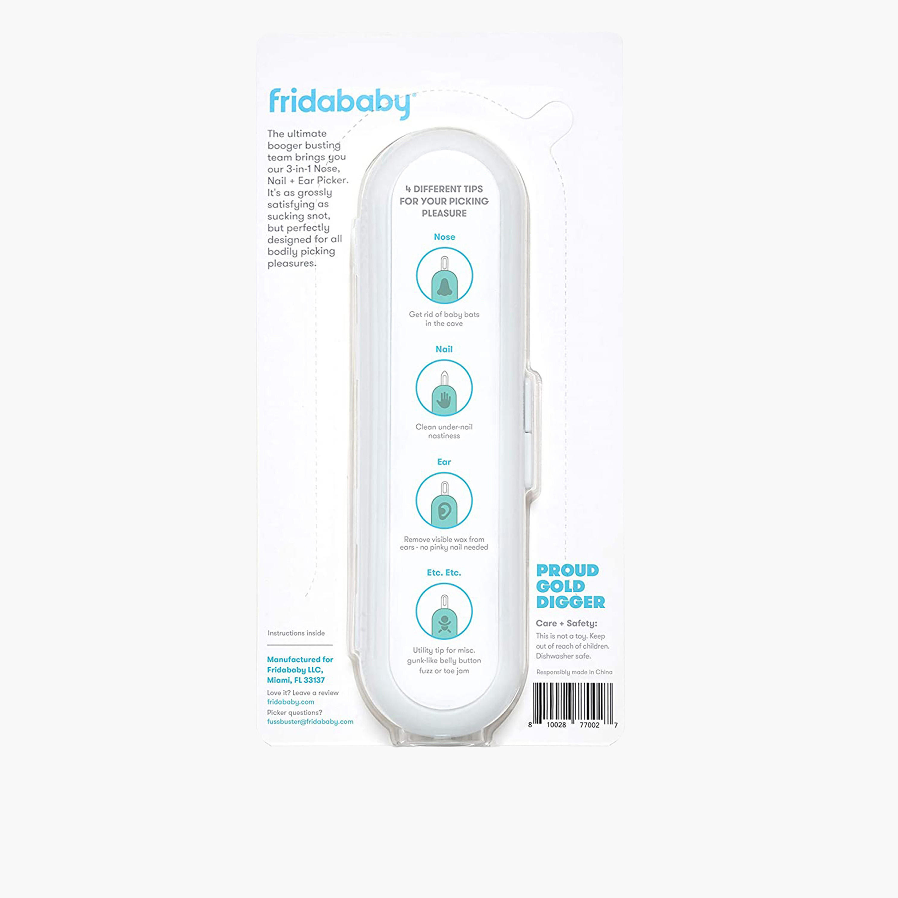 Fridababy 3-in-1 Nose Nail and Ear Picker Essential Booger Picker Tool-baby-healthandsafety-thermometersandaspirators-image-9