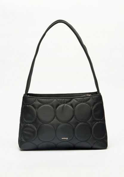 Missy Quilted Shoulder Bag with Zip Closure-Women%27s Handbags-image-1