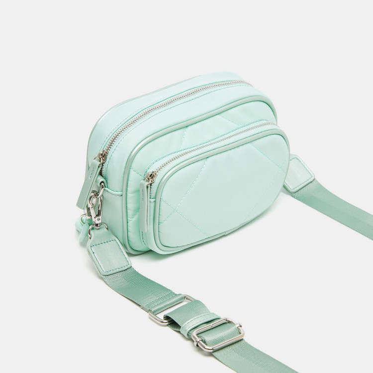 Missy Crossbody Bag with Chain Detail and Detachable Strap