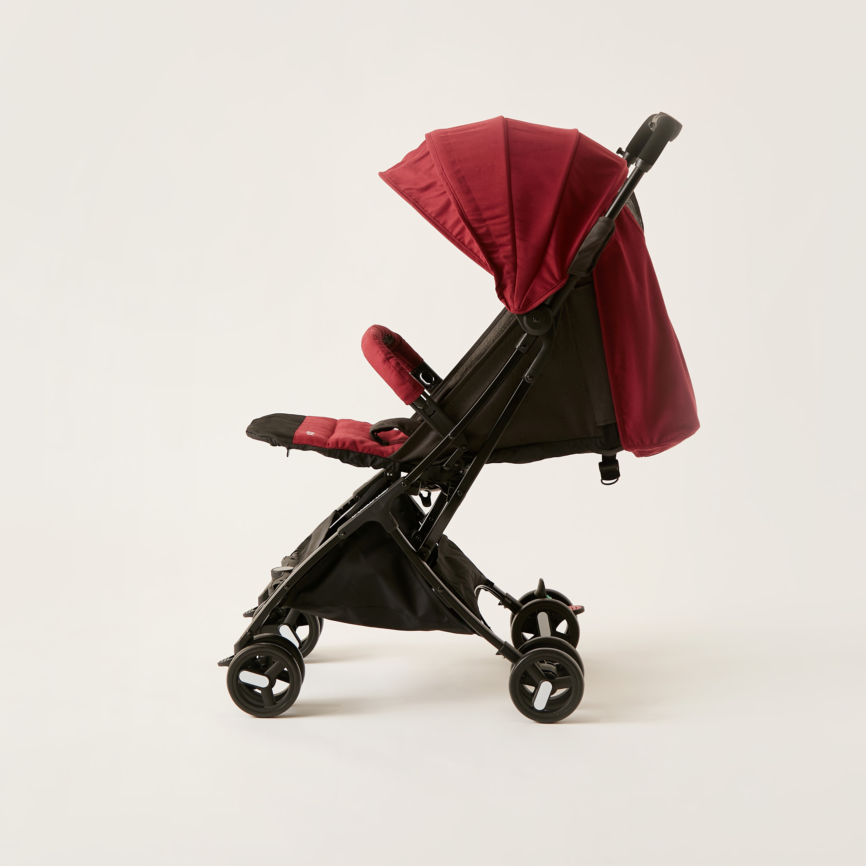 Giggles Red Nano 3 Fold Baby Stroller with Multi-Position Reclining Seat (Upto 3 years)-baby-gear-strollersandprams-strollers-image-10
