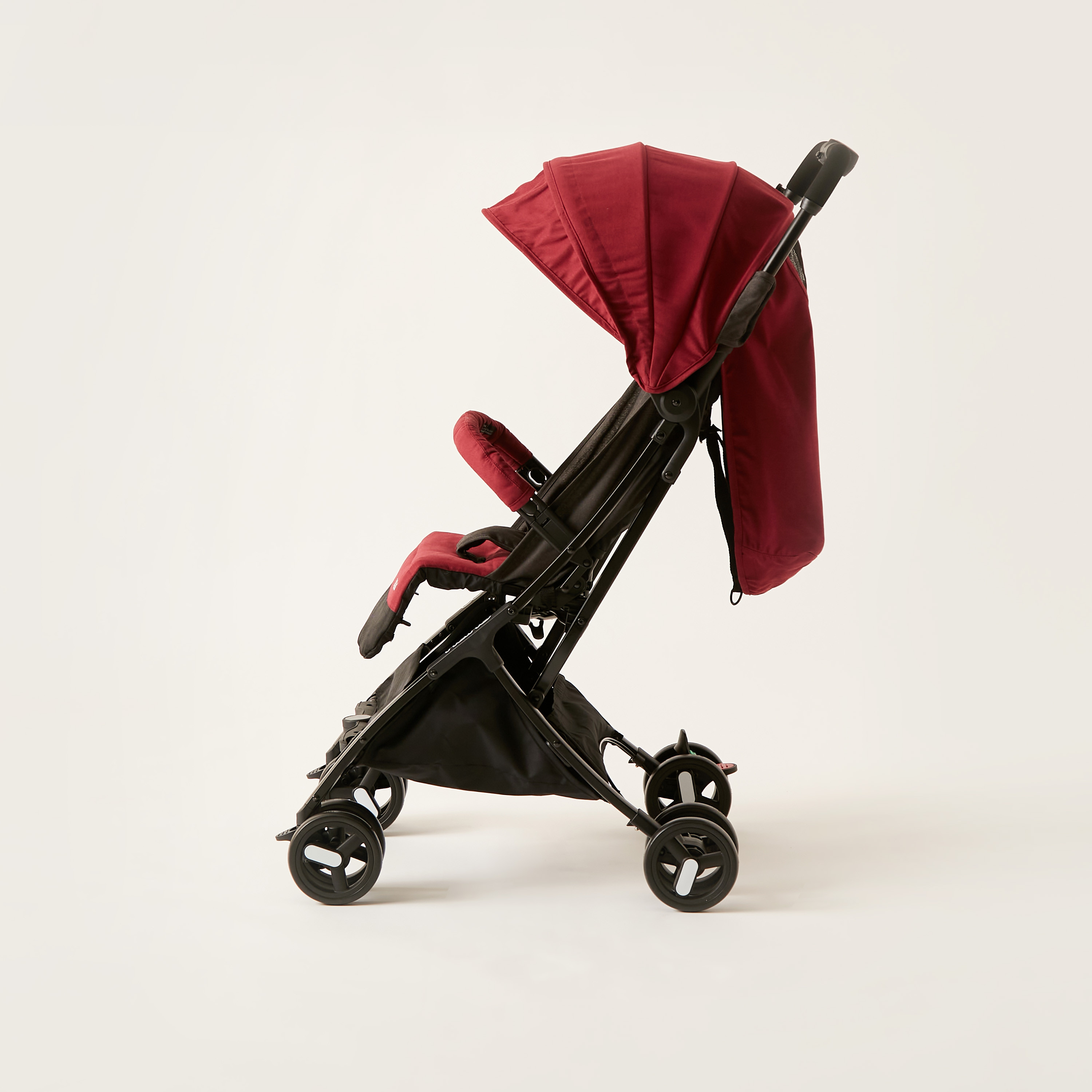 Giggles Red Nano 3 Fold Baby Stroller with Multi-Position Reclining Seat (Upto 3 years)-baby-gear-strollersandprams-strollers-image-7