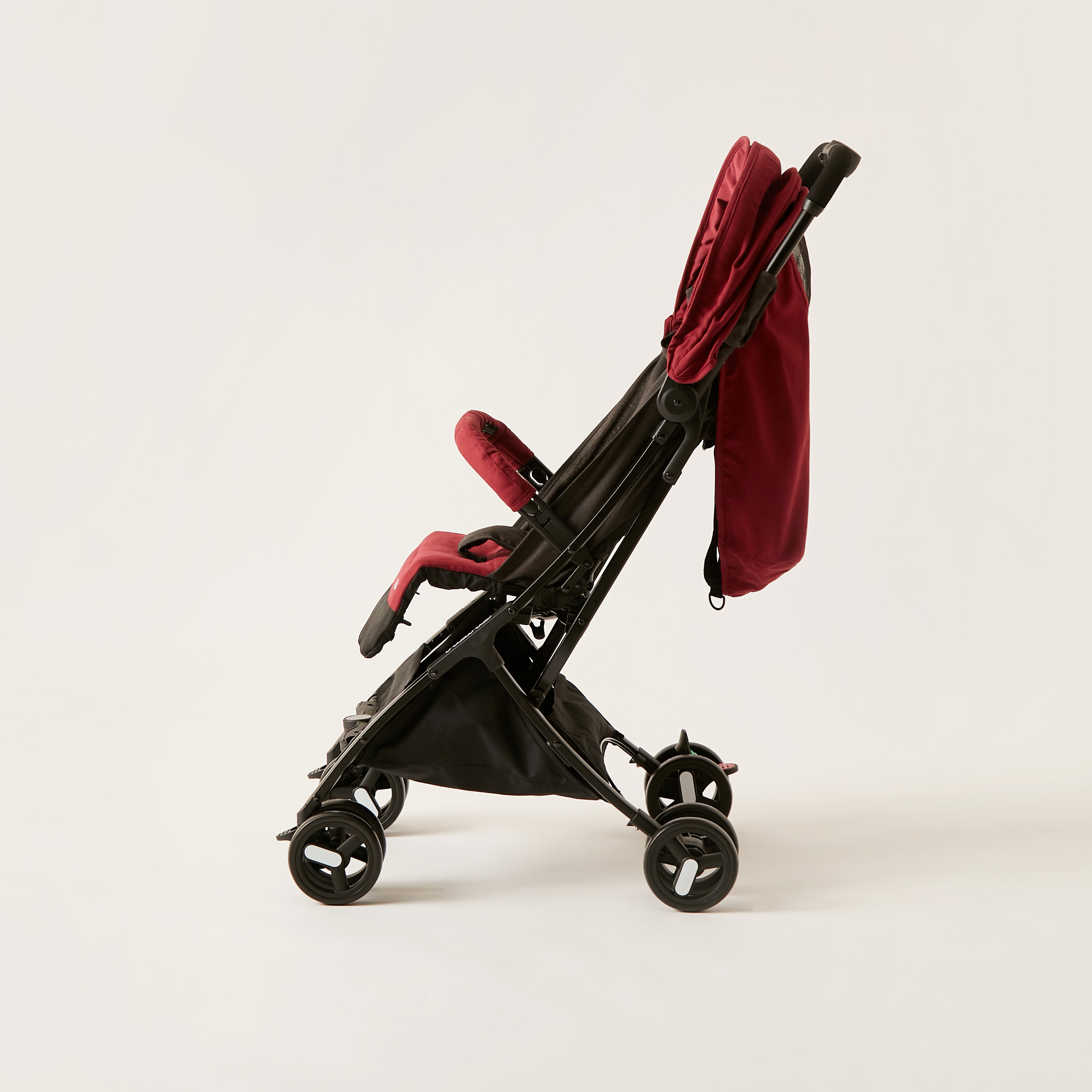Giggles Red Nano 3 Fold Baby Stroller with Multi-Position Reclining Seat (Upto 3 years)-baby-gear-strollersandprams-strollers-image-8