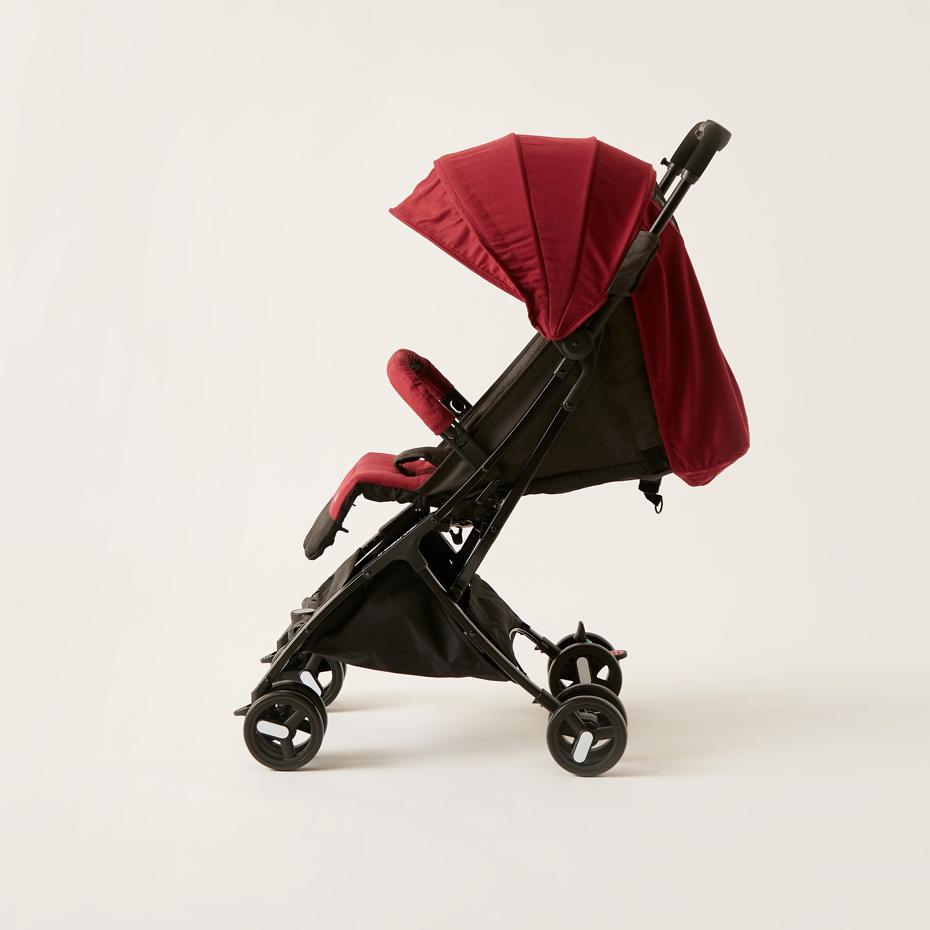 Giggles Red Nano 3 Fold Baby Stroller with Multi-Position Reclining Seat (Upto 3 years)-baby-gear-strollersandprams-strollers-image-9