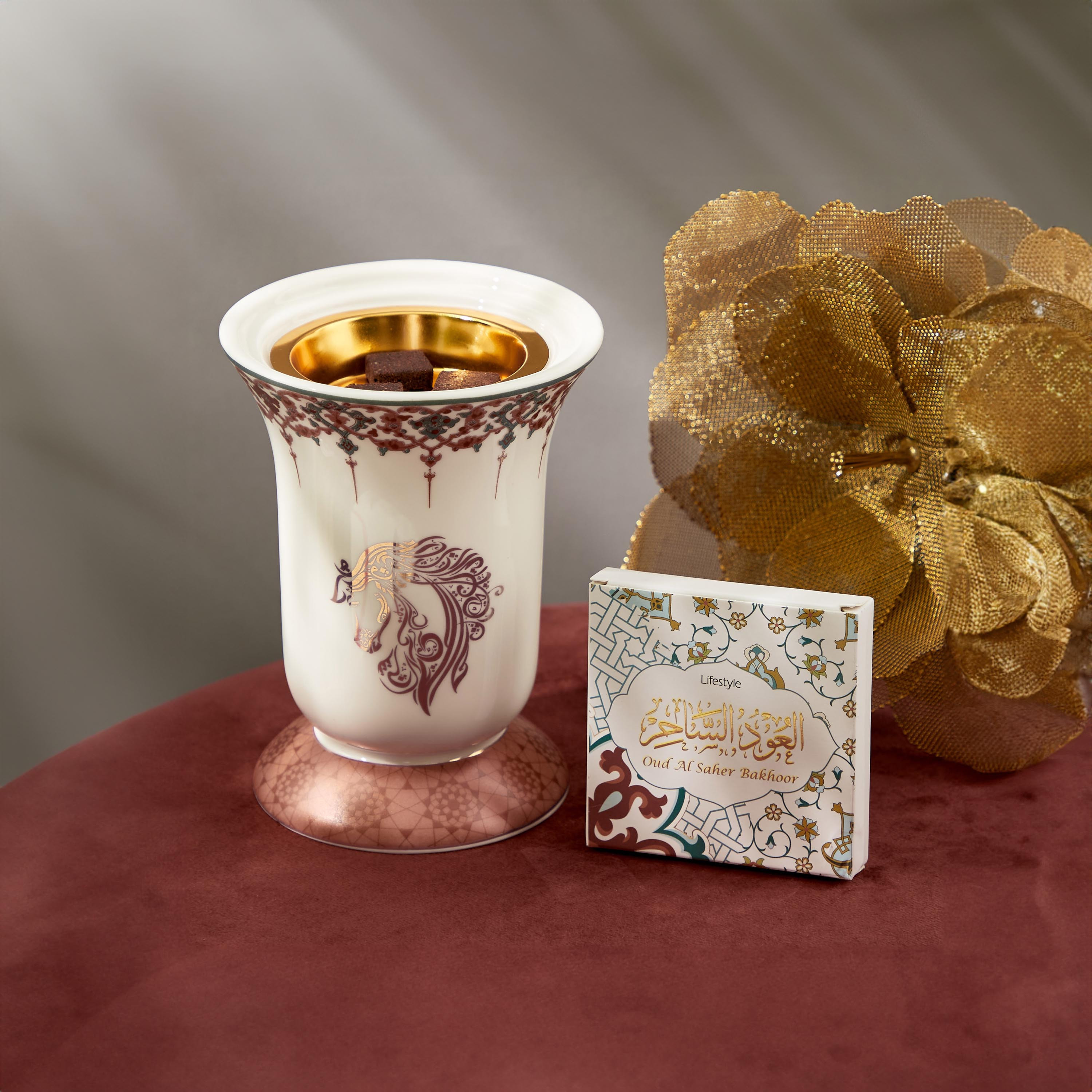 Dukhni Oud Al Saher Bakhoor Tray - 18 gms-household-homefragrance-potpourri-image-3