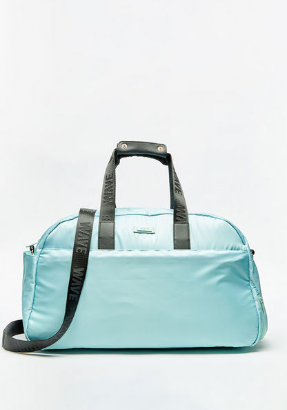 Wave Solid Duffle Bag with Double Handles-Duffle Bags-image-0
