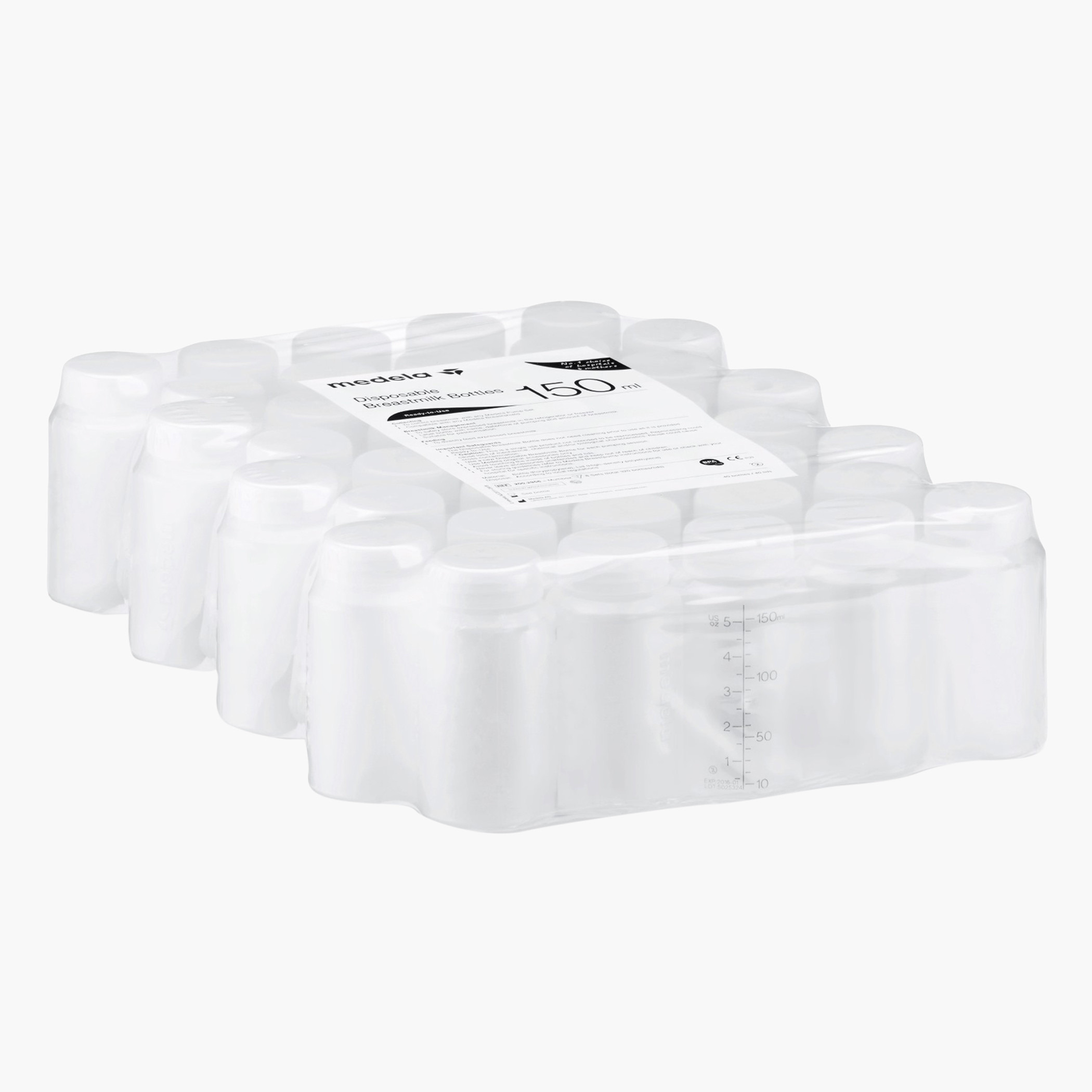 Medela Bottle with Lids - 150 ml - Set of 40-baby-feeding-feedingbottles-bottlesandteats-image-1