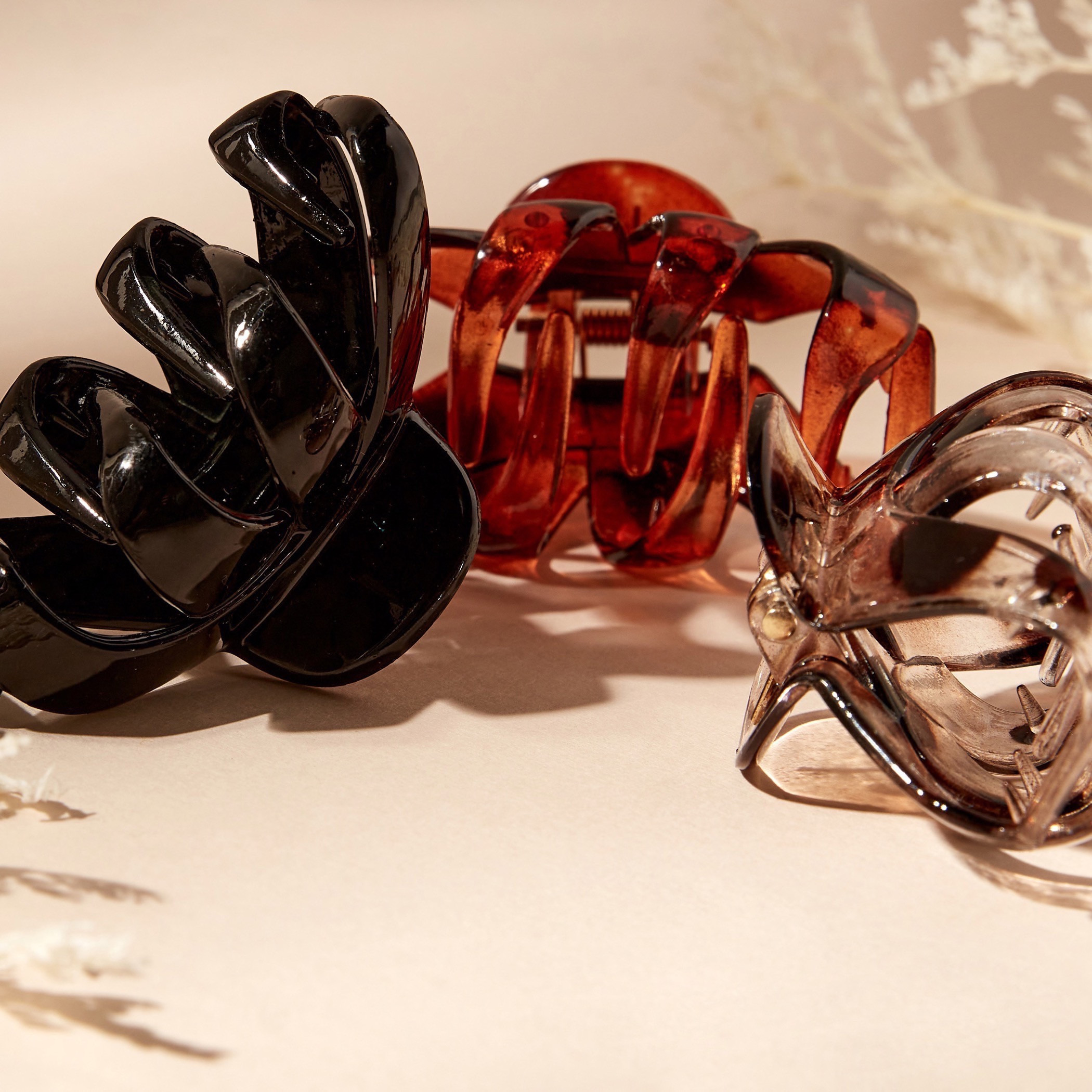 مشبك شعر سادة - طقم 3 قطع-women-hairaccessories-clamps-image-3