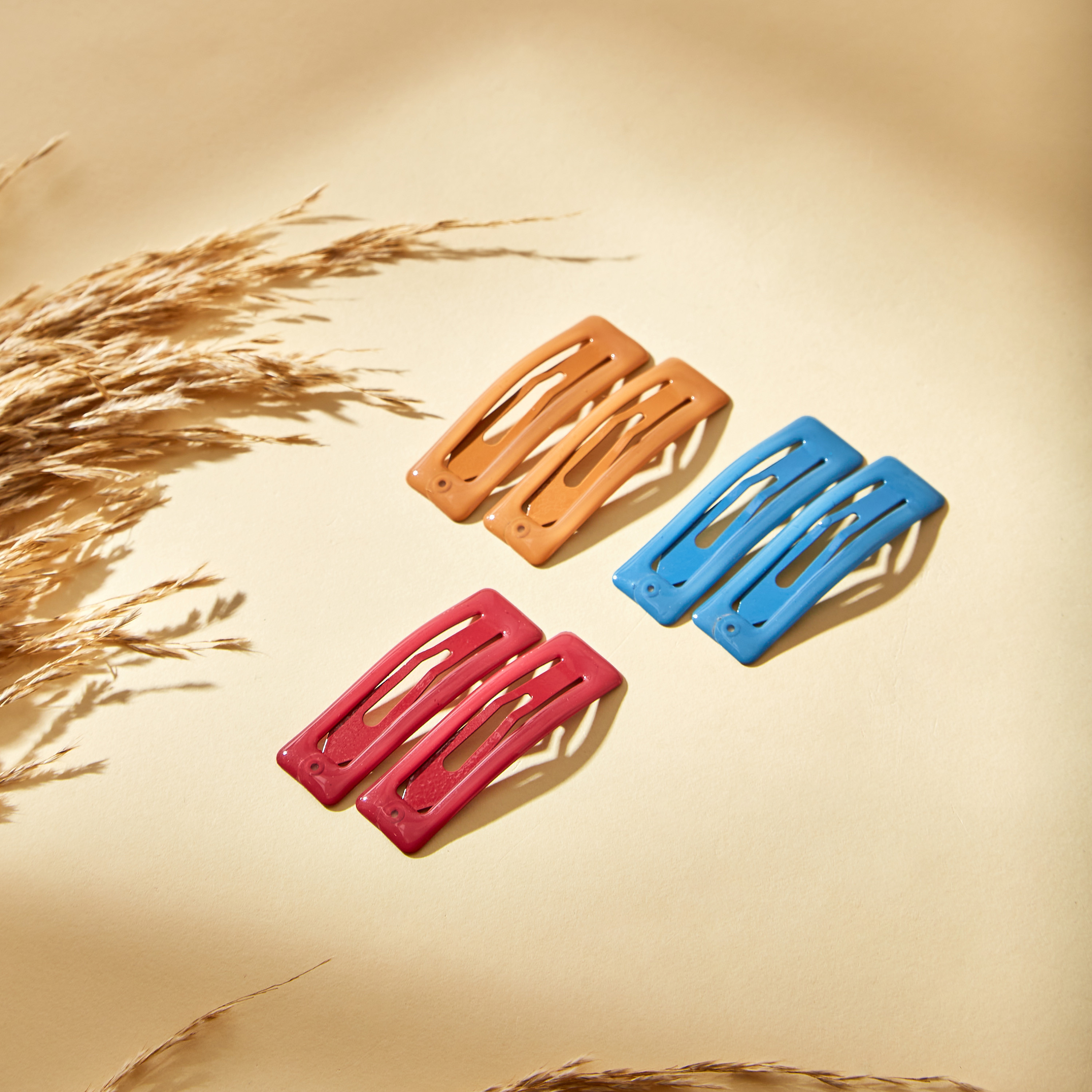 مشابك شعر تيك تاك سادة من ميستوتس - طقم من 6 قطع-women-hairaccessories-clips-image-1