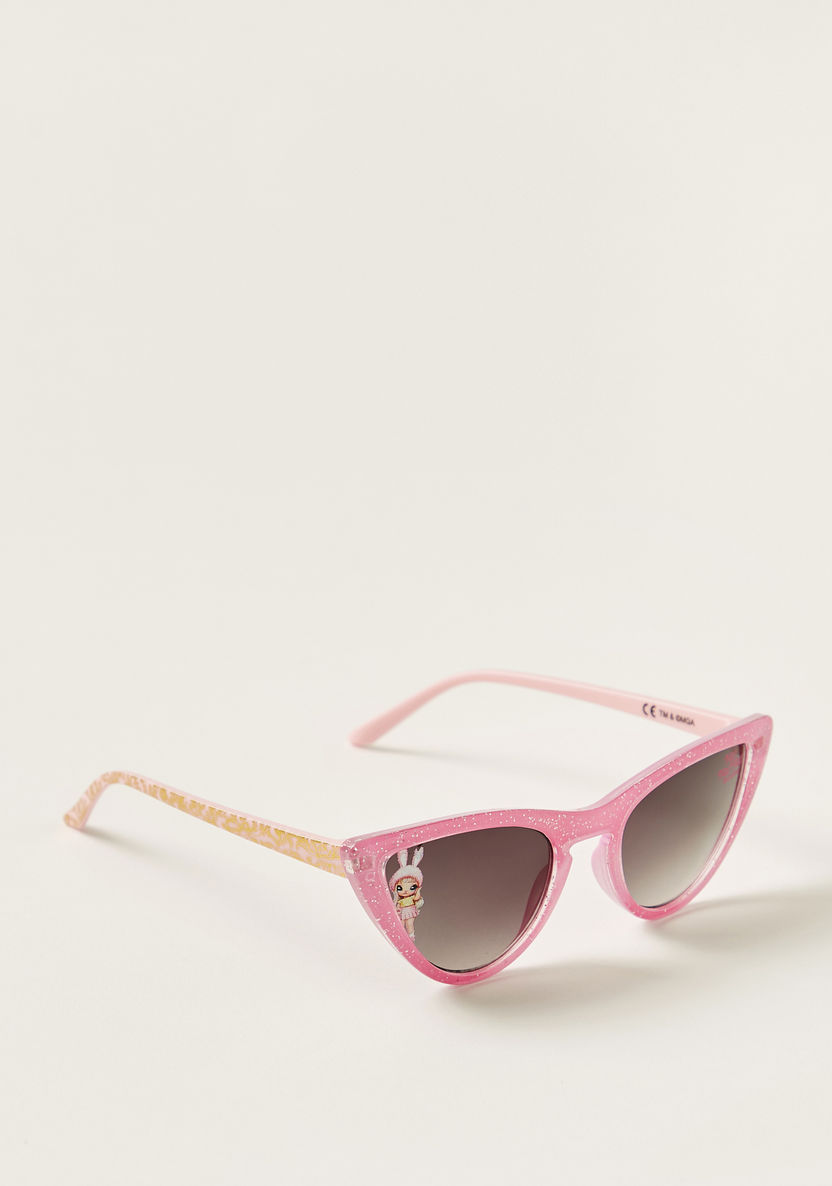 Na! Na! Na! Surprise Printed Cateye Sunglasses with Nose Pads-Sunglasses-image-0