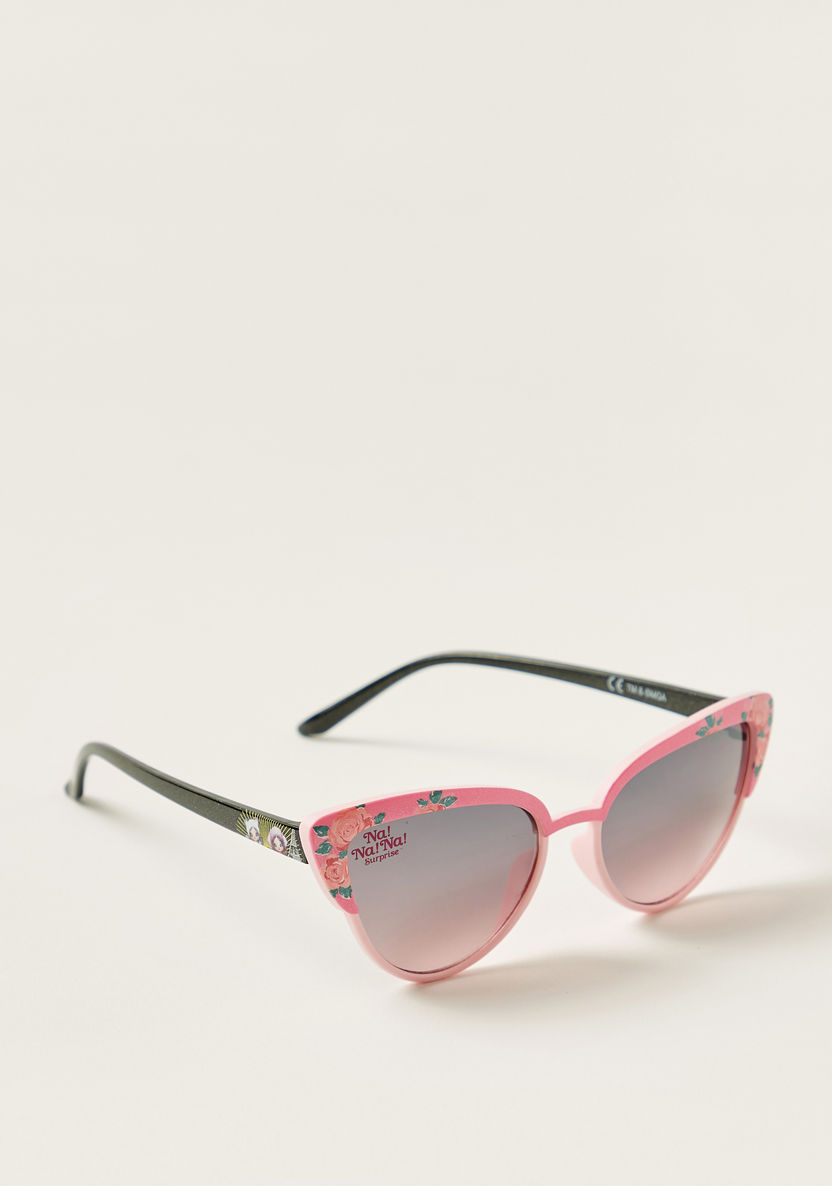 Na! Na! Na! Surprise Printed Cateye Sunglasses with Nose Pads-Sunglasses-image-0