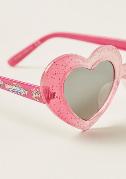 ZURU Printed Heart Shaped Rim Sunglasses with Nose Pads