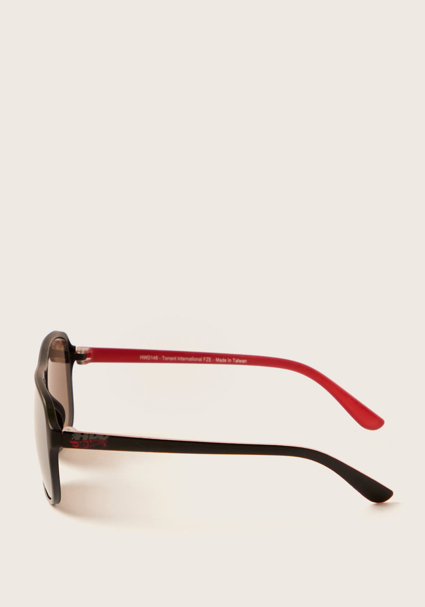 Hot Wheels Logo Print Sunglasses with Nose Pads-Sunglasses-image-2