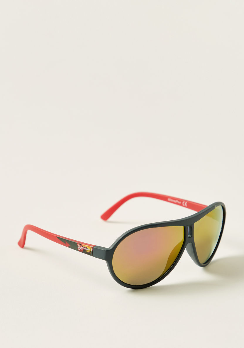 Cars Print Tinted Lens Full Rim Sunglasses-Sunglasses-image-0