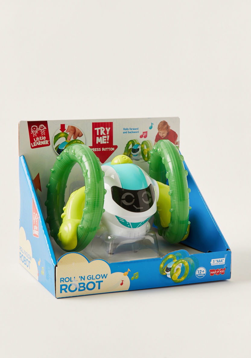 Little Learner Roll and Glow Robot Toy-Baby and Preschool-image-4