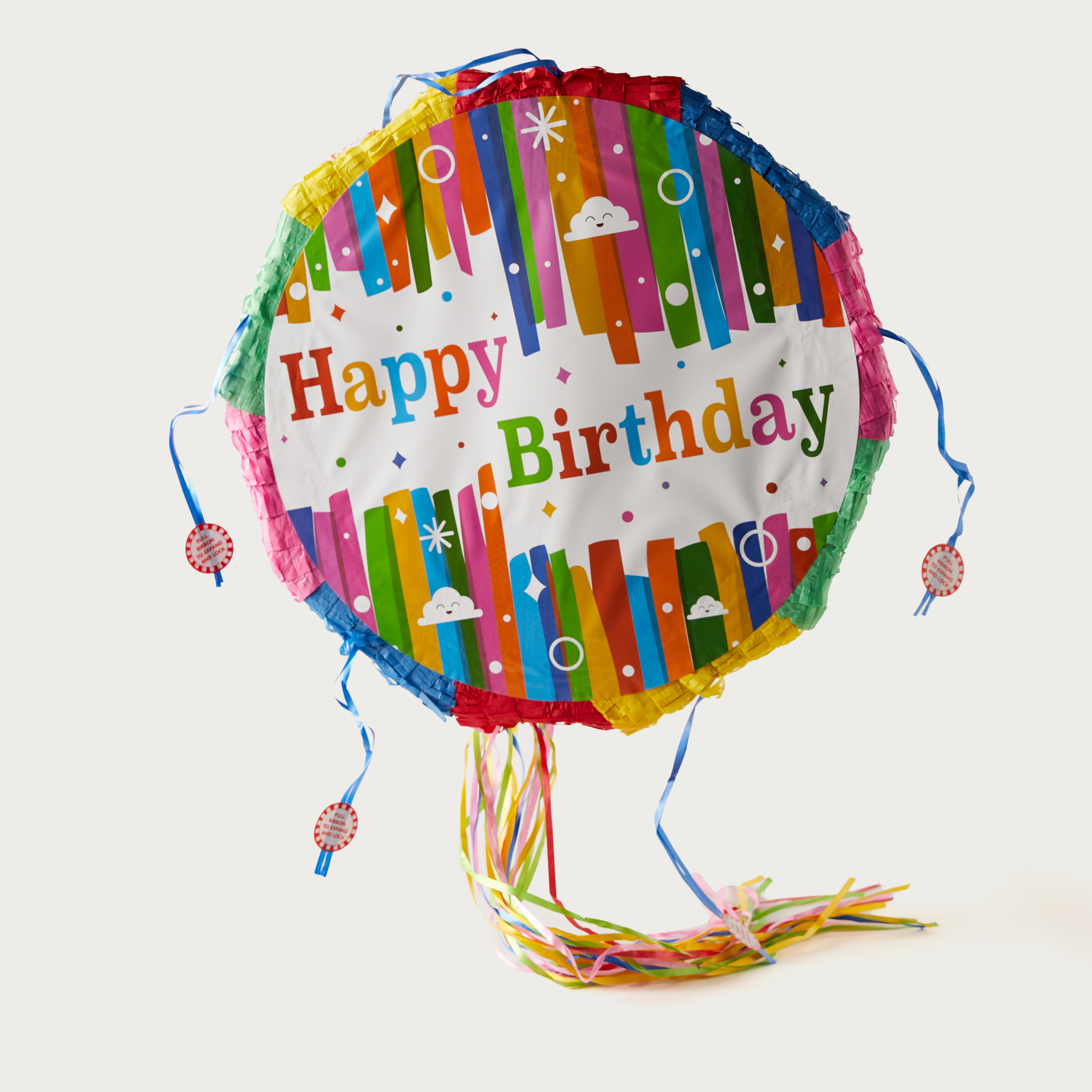 Pinata Qatar Buy Findz Happy Birthday Print Pinata - 45x45x10 cms Online ...