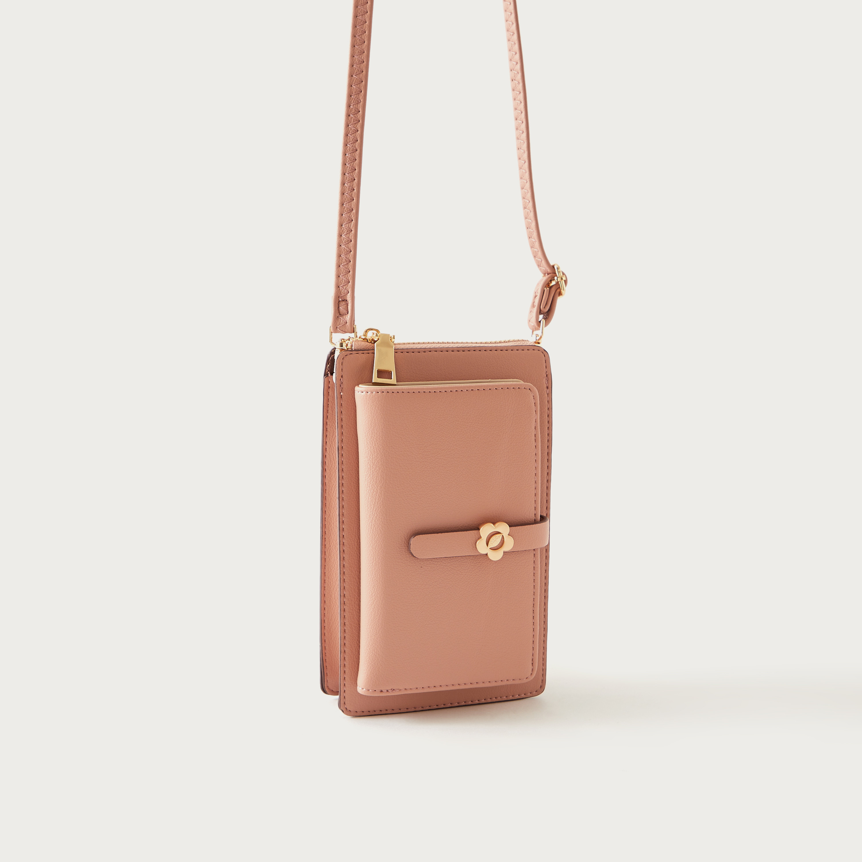 Sasha Solid Crossbody Bag with Zip Closure and Detachable Strap-women-bagsandwallets-handbags-image-2