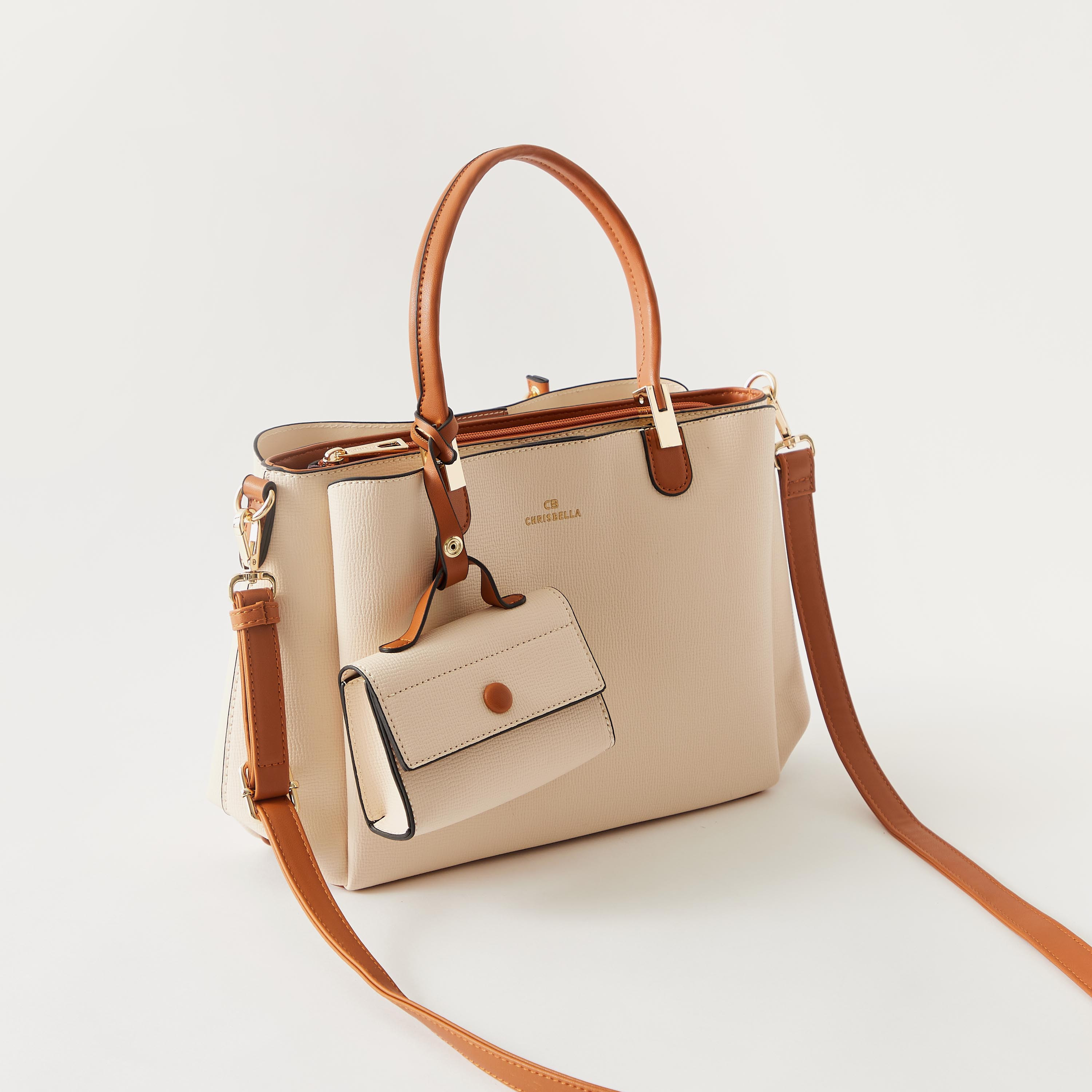 Chrisbella Solid Tote Bag with Detachable Coin Purse-women-bagsandwallets-handbags-image-3