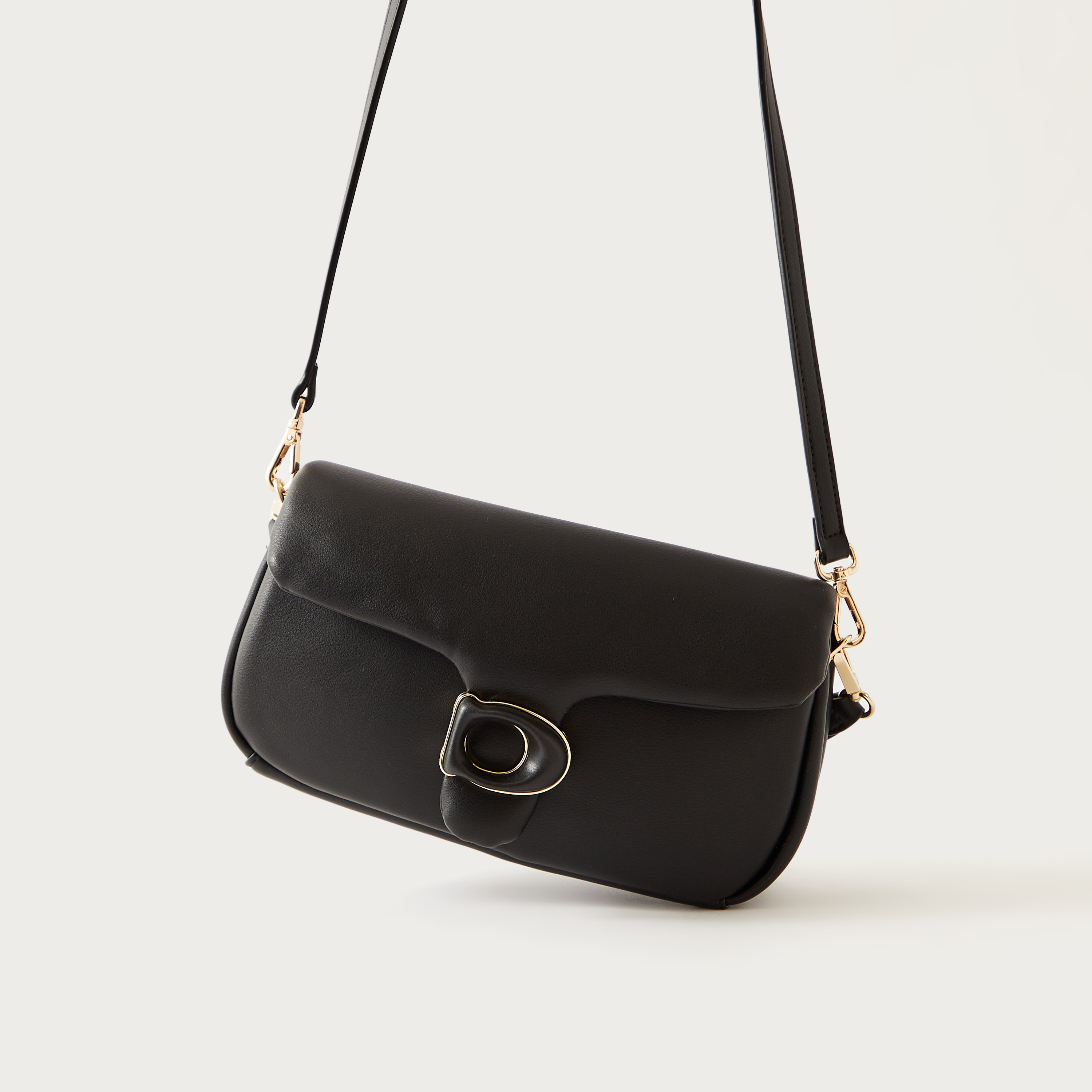 Chrisbella Baguette Bag with Detachable Strap and Snap Button Closure-women-bagsandwallets-handbags-image-2
