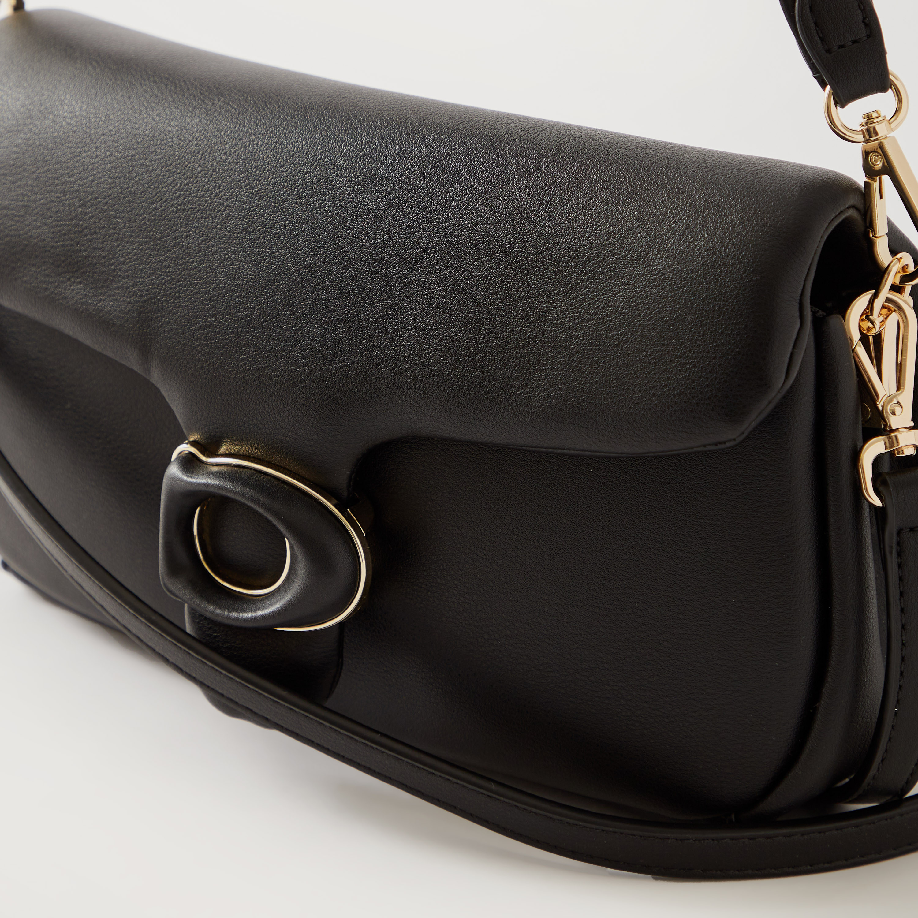 Chrisbella Baguette Bag with Detachable Strap and Snap Button Closure-women-bagsandwallets-handbags-image-3
