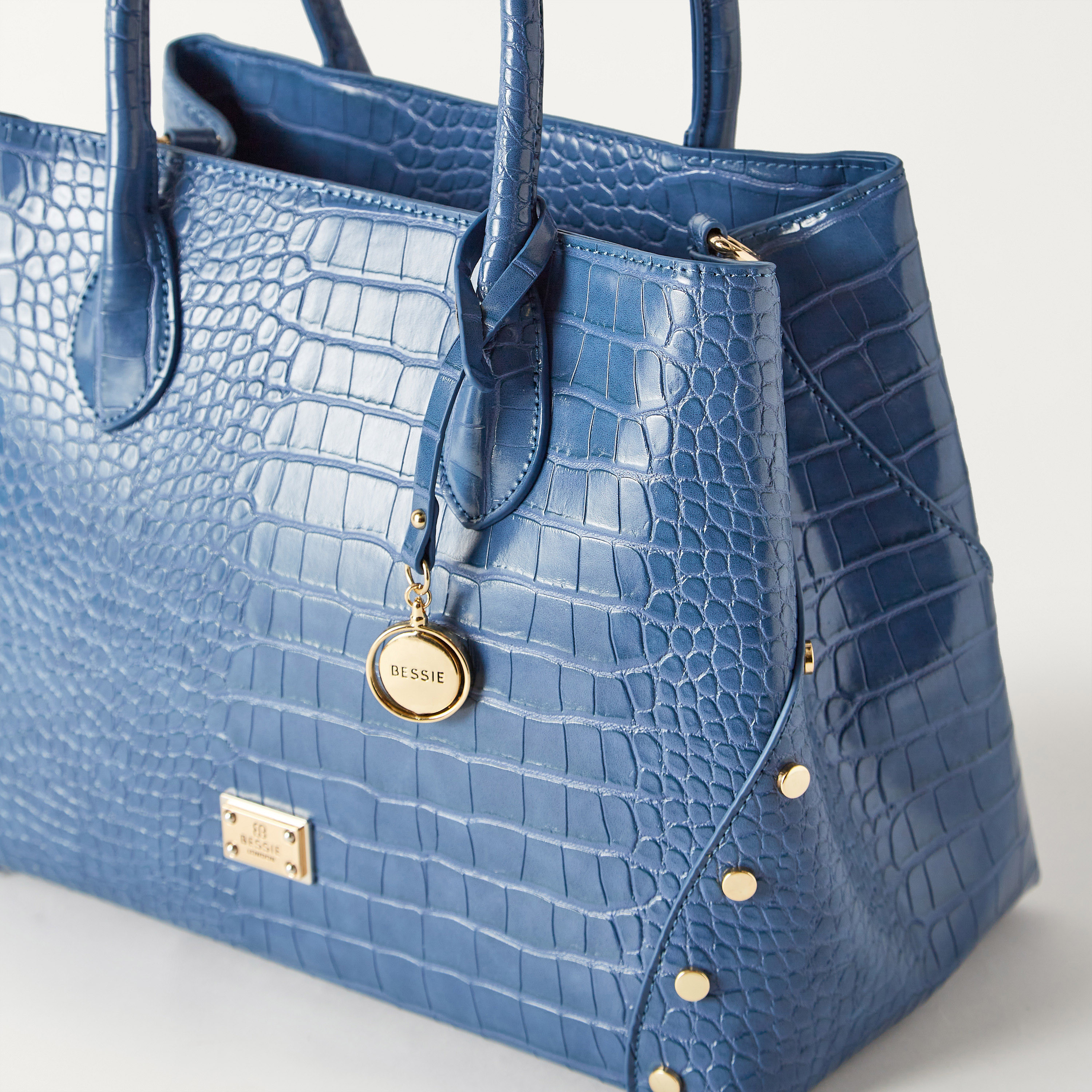 شنطة توتي بملمس جلد تمساح ومقابض مزدوجة من بيسي لندن-women-bagsandwallets-handbags-image-3