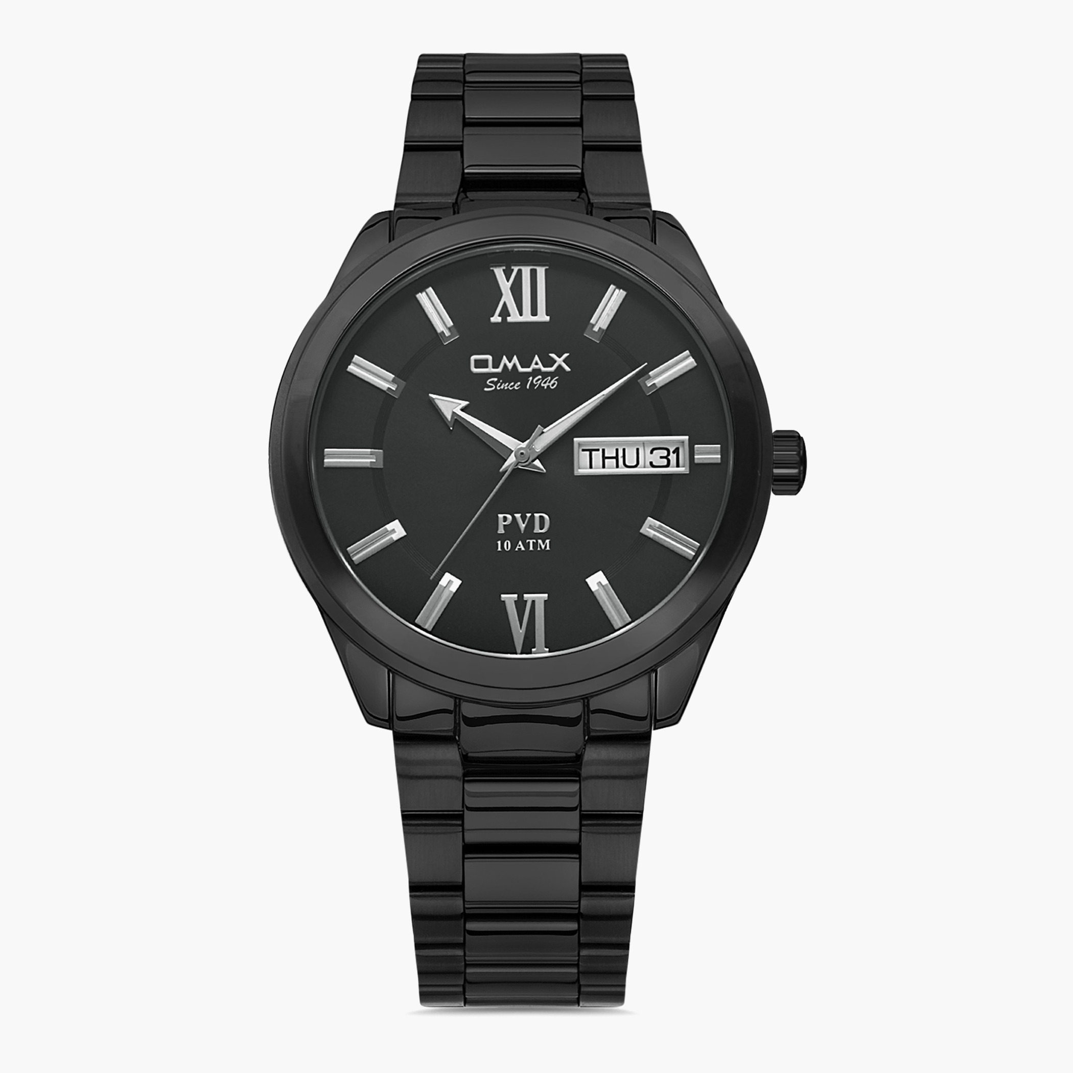 00AS0139B002- راقب حزام معدن تناظرية أسود ملك الرجال أوماكس-men-watchesandjewellery-watches-image-1