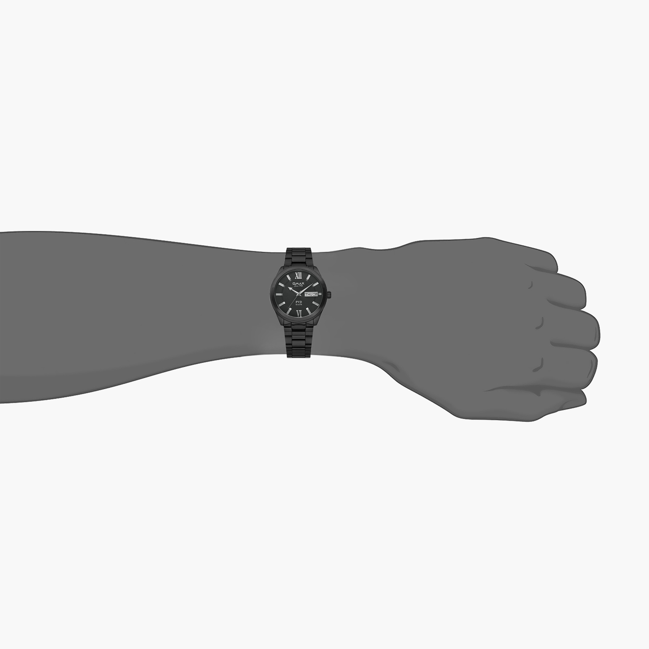 00AS0139B002- راقب حزام معدن تناظرية أسود ملك الرجال أوماكس-men-watchesandjewellery-watches-image-4