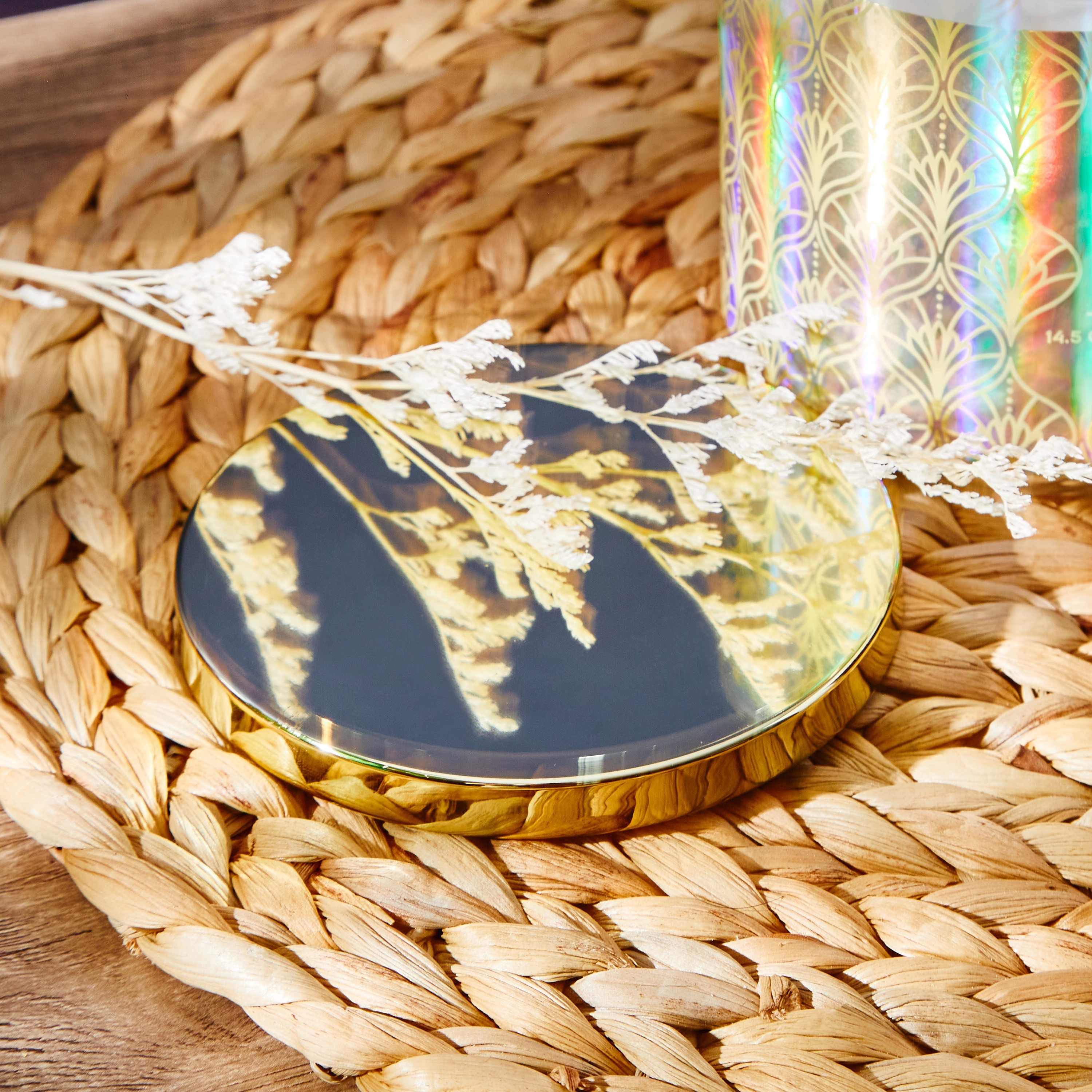 Glitter Fresh Mango 3-Wick Jar Candle - 9 cms-household-homefragrance-candles-image-4