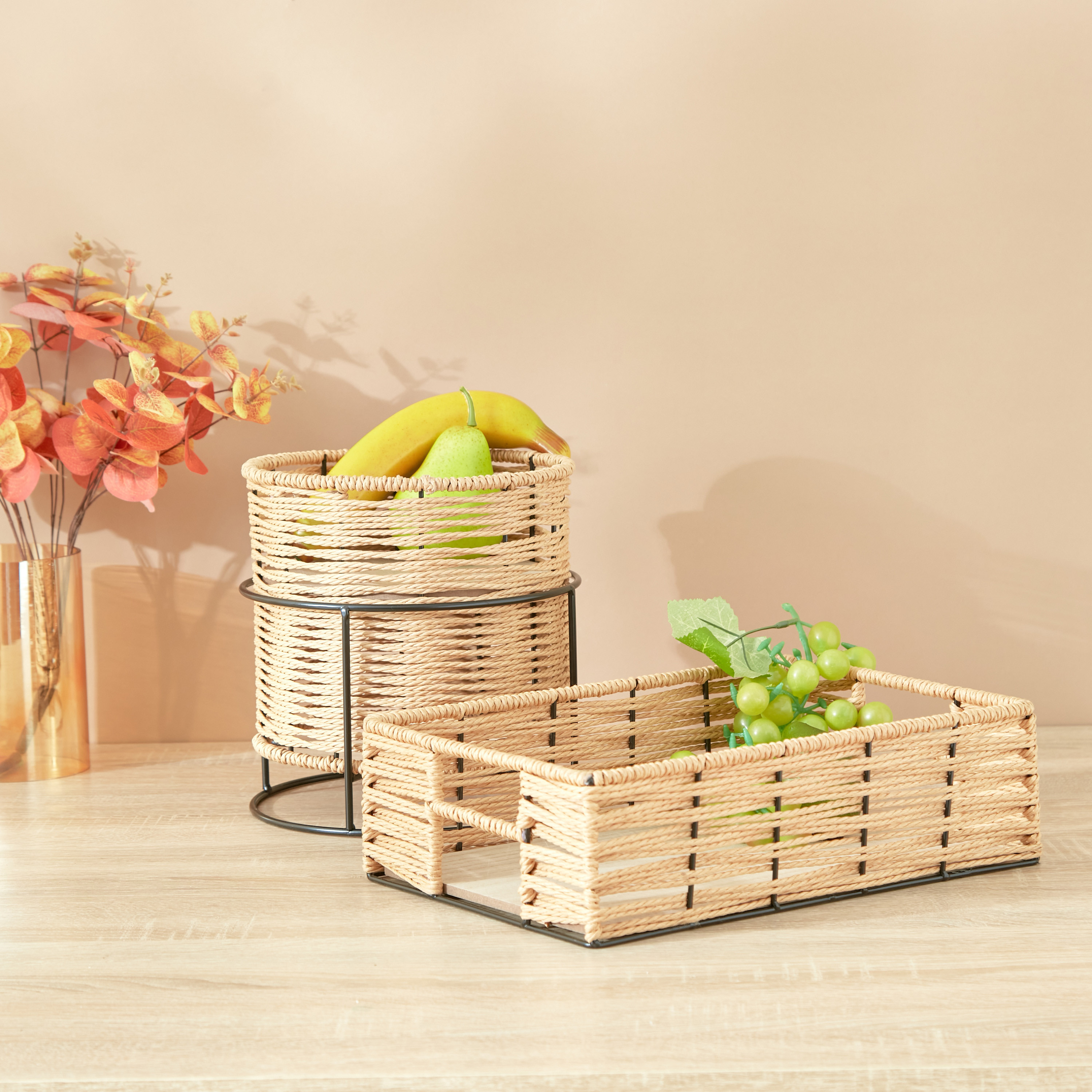 صينية ديكور مستطيلة من الخيزران - 33x24 سم-household-dining-serveware-servingtrays-image-5