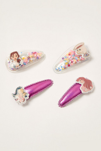 Disney Princess Embellished Tic Tac Hair Clip - Set of 4