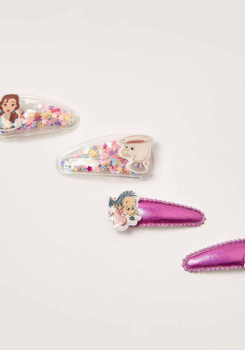 Disney Princess Embellished Tic Tac Hair Clip - Set of 4-Hair Accessories-image-2
