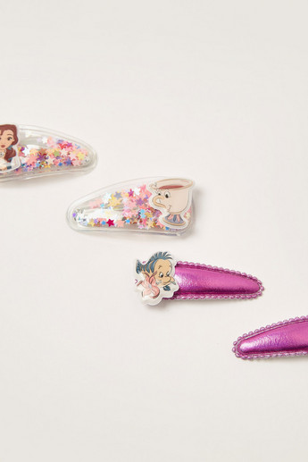 Disney Princess Embellished Tic Tac Hair Clip - Set of 4
