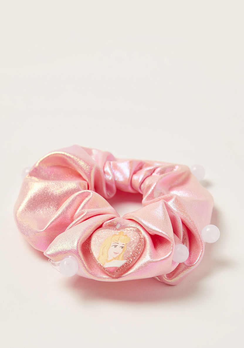 Disney Aurora Princess Heart Accent Glittered Scrunchie-Hair Accessories-image-0