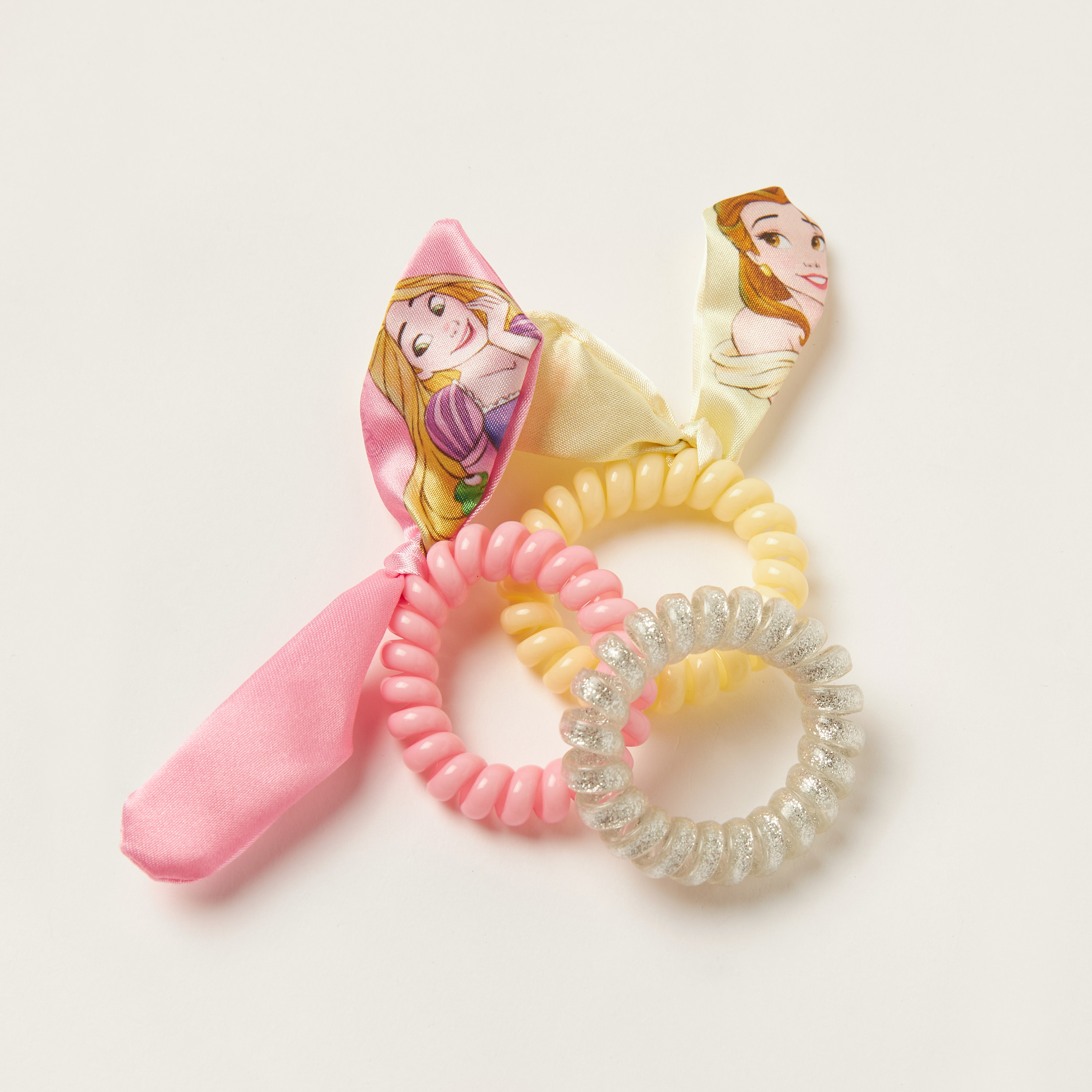 ربطات شعر لولبية متنوعة بطابع برنسيس - طقم من 3 قطع-baby-girls-accessories-hairaccessories-image-3