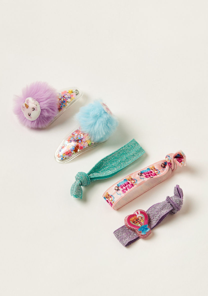 Na! Na! Na! Surprise 5-Piece Hair Tie and Hair Clip Set-Hair Accessories-image-0