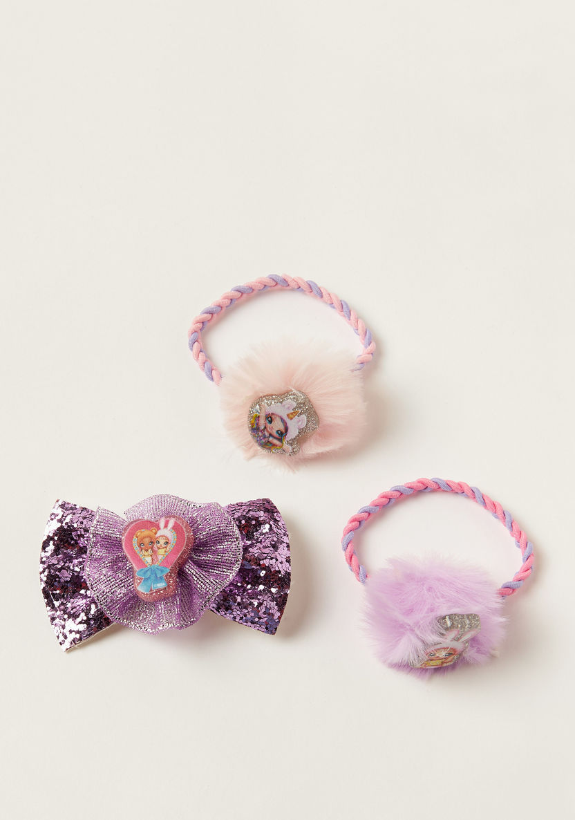 Na! Na! Na! Surprise Assorted 3-Piece Hair Tie and Clip Set-Hair Accessories-image-0