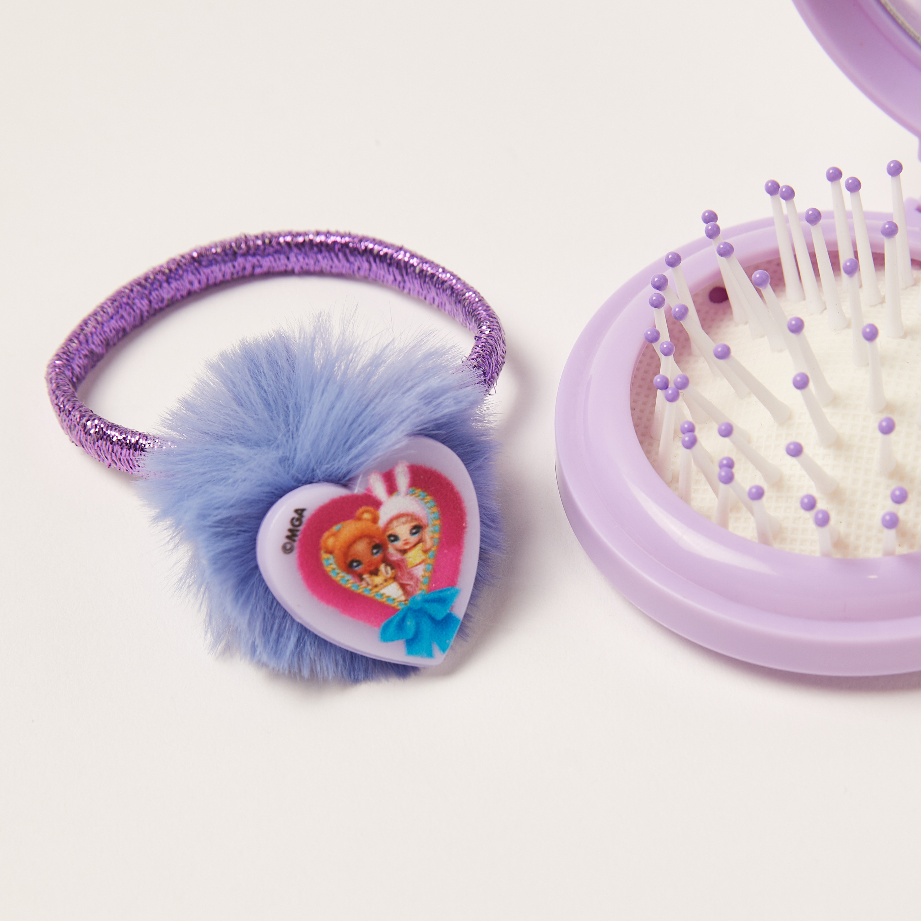 Na! Na! Na! Surprise Comb and Pom-Pom Detail Hair Tie Set-baby-girls-accessories-hairaccessories-image-4