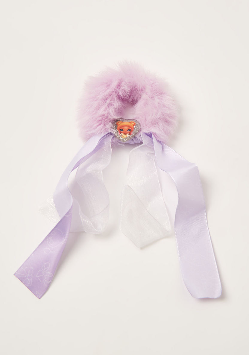 Na! Na! Na! Surprise Scrunchie with Tie-Up Bow and Fur Detail-Hair Accessories-image-0