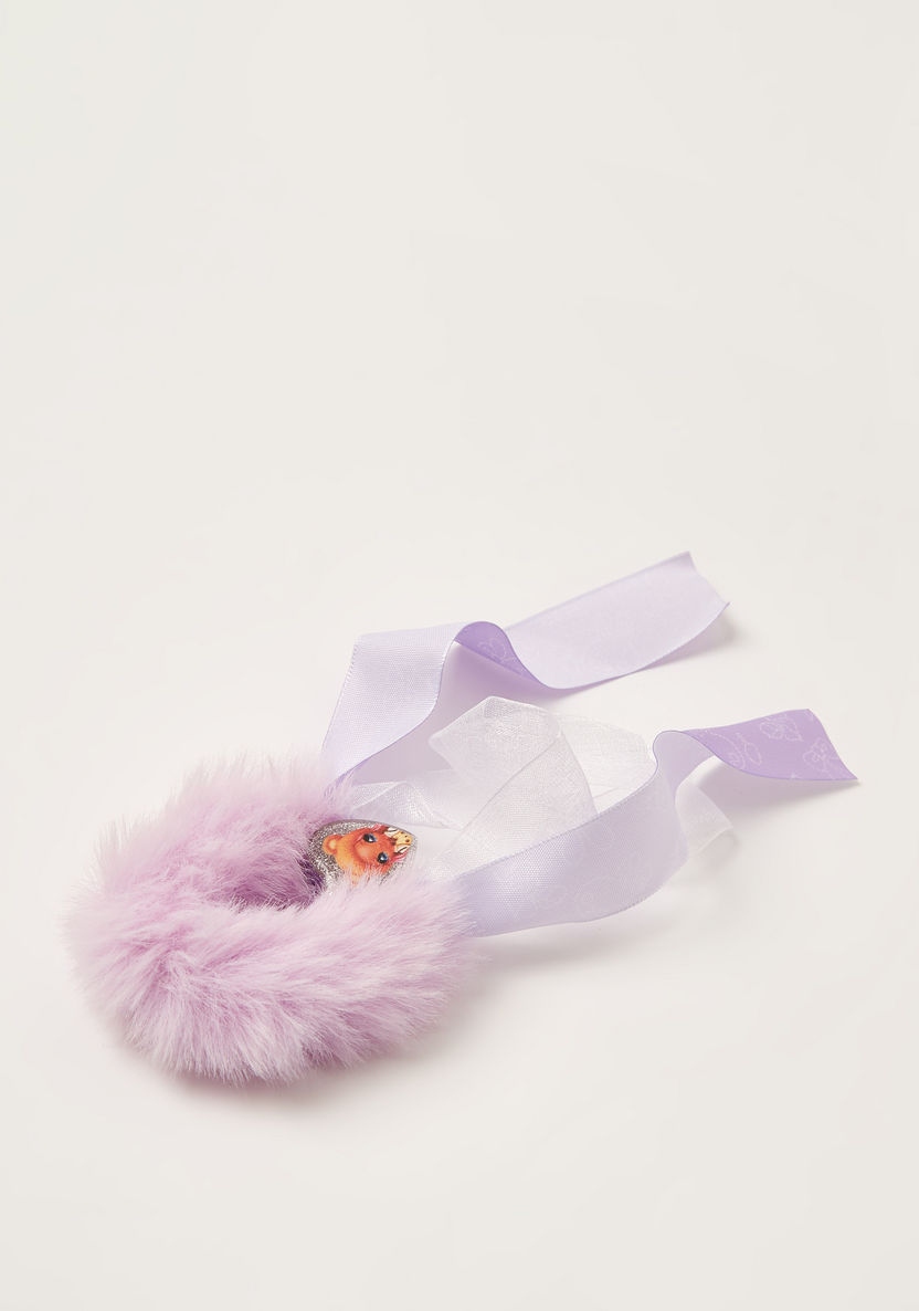 Na! Na! Na! Surprise Scrunchie with Tie-Up Bow and Fur Detail-Hair Accessories-image-2
