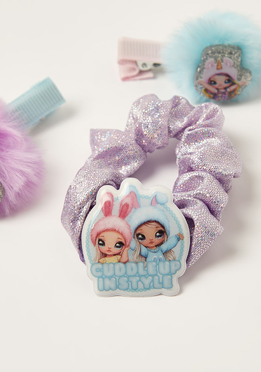 Na! Na! Na! Surprise 3-Piece Fur Detail Hair Clip and Scrunchie Set-Hair Accessories-image-1