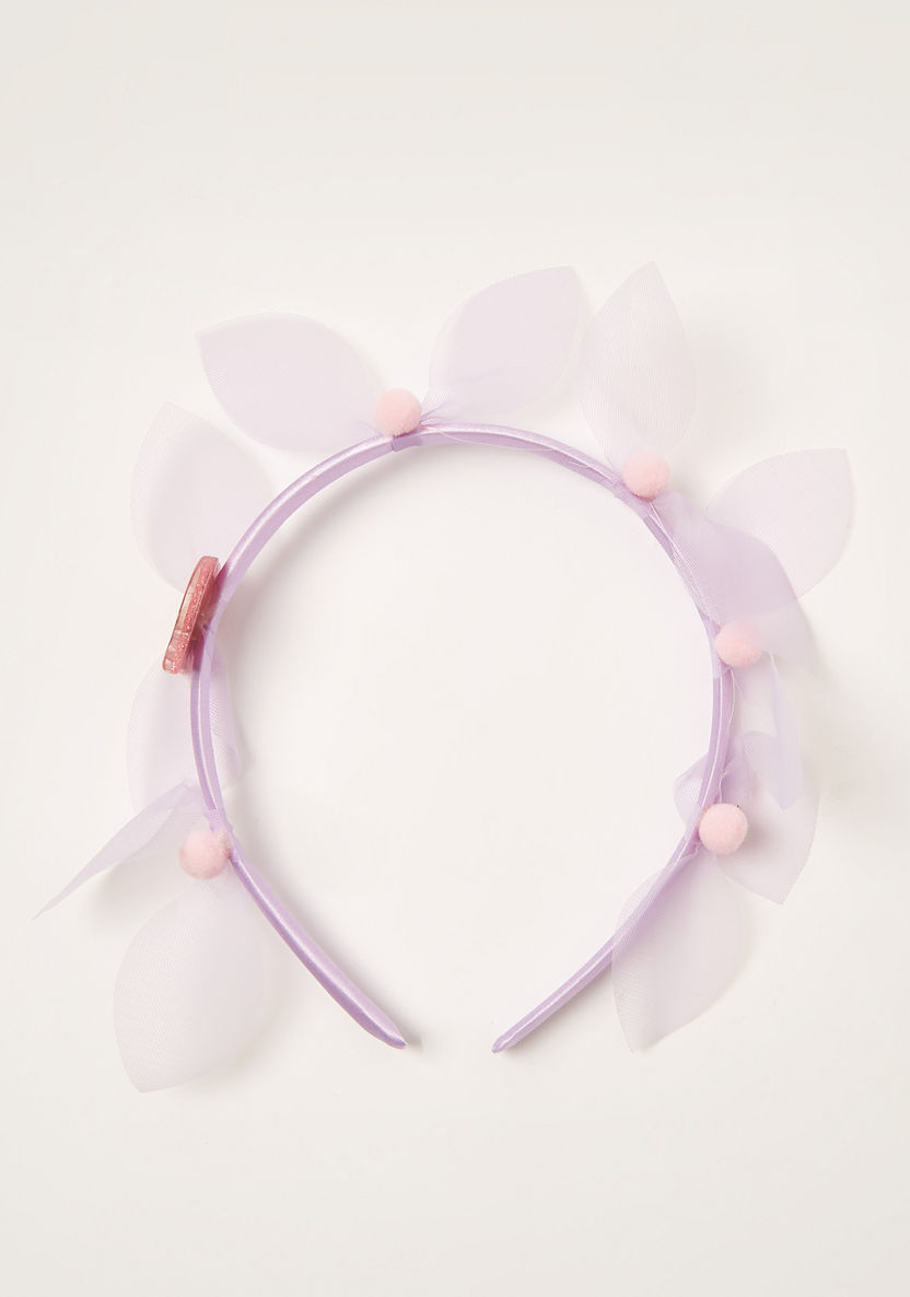 Na! Na! Na! Surprise Pom-Pom Detail Hairband with Cut Out Accents-Hair Accessories-image-0
