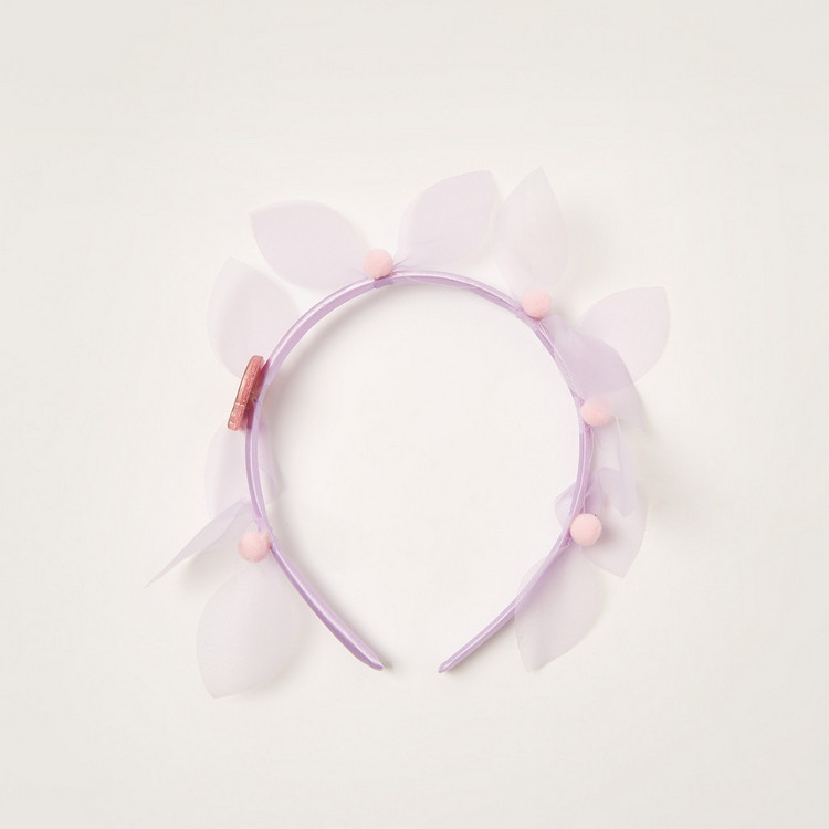 Na! Na! Na! Surprise Pom-Pom Detail Hairband with Cut Out Accents