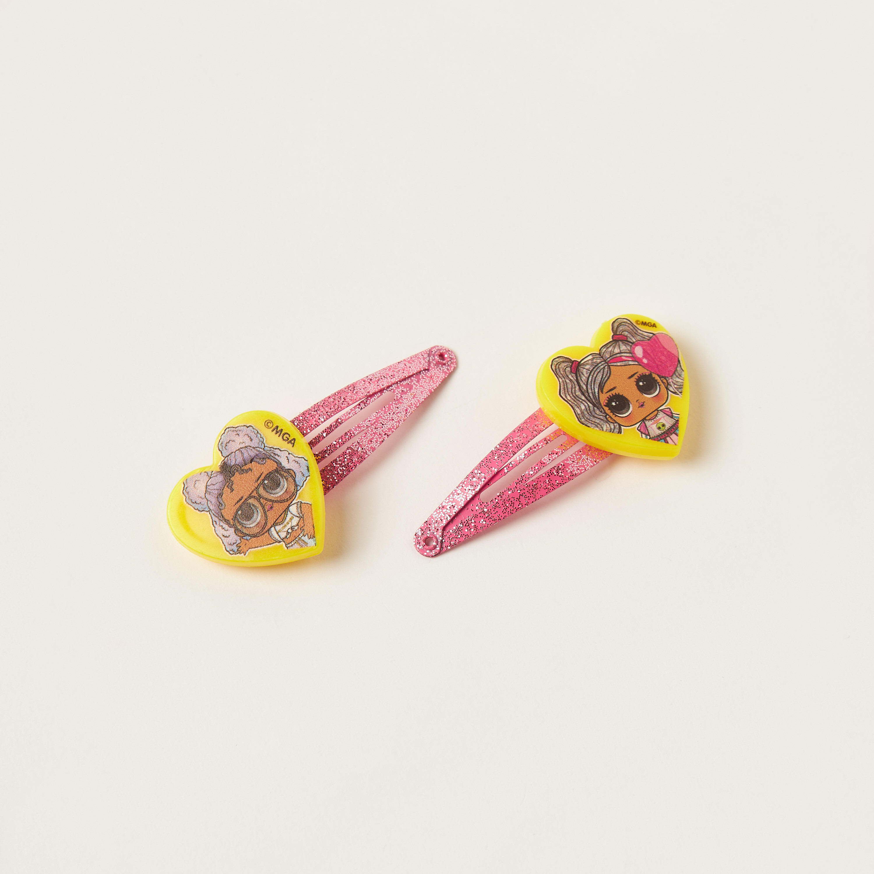 طقم مشابك شعر مزيّن من إل أو إل سربرايز - طقم من 4 قطع-baby-girls-accessories-hairaccessories-image-2