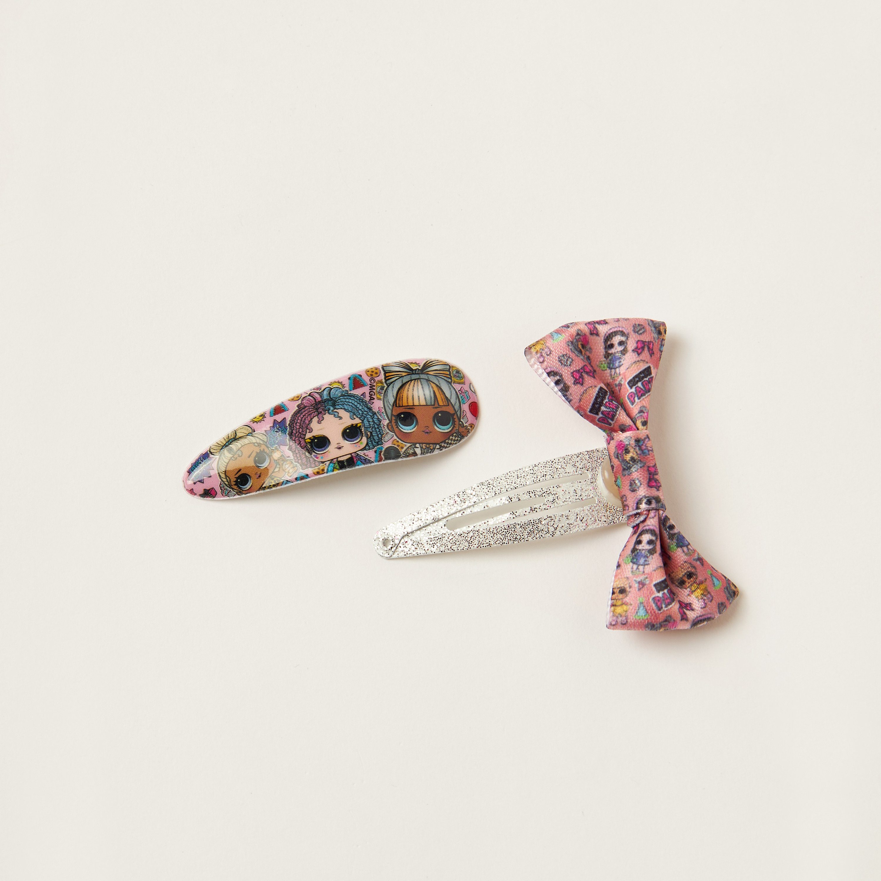 طقم مشابك شعر مزيّن من إل أو إل سربرايز - طقم من 4 قطع-baby-girls-accessories-hairaccessories-image-3