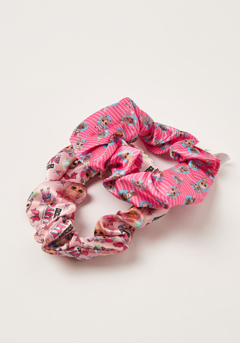 L.O.L. Surprise! Printed Scrunchie - Set of 2-Hair Accessories-image-2